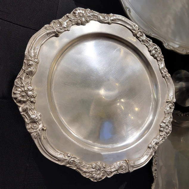Pewter Platter 13"D Round Wall By Gold Leaf Design Group - Image 5