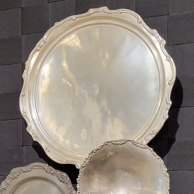 Pewter Platter 20.75"D Round W By Gold Leaf Design Group - Image 8