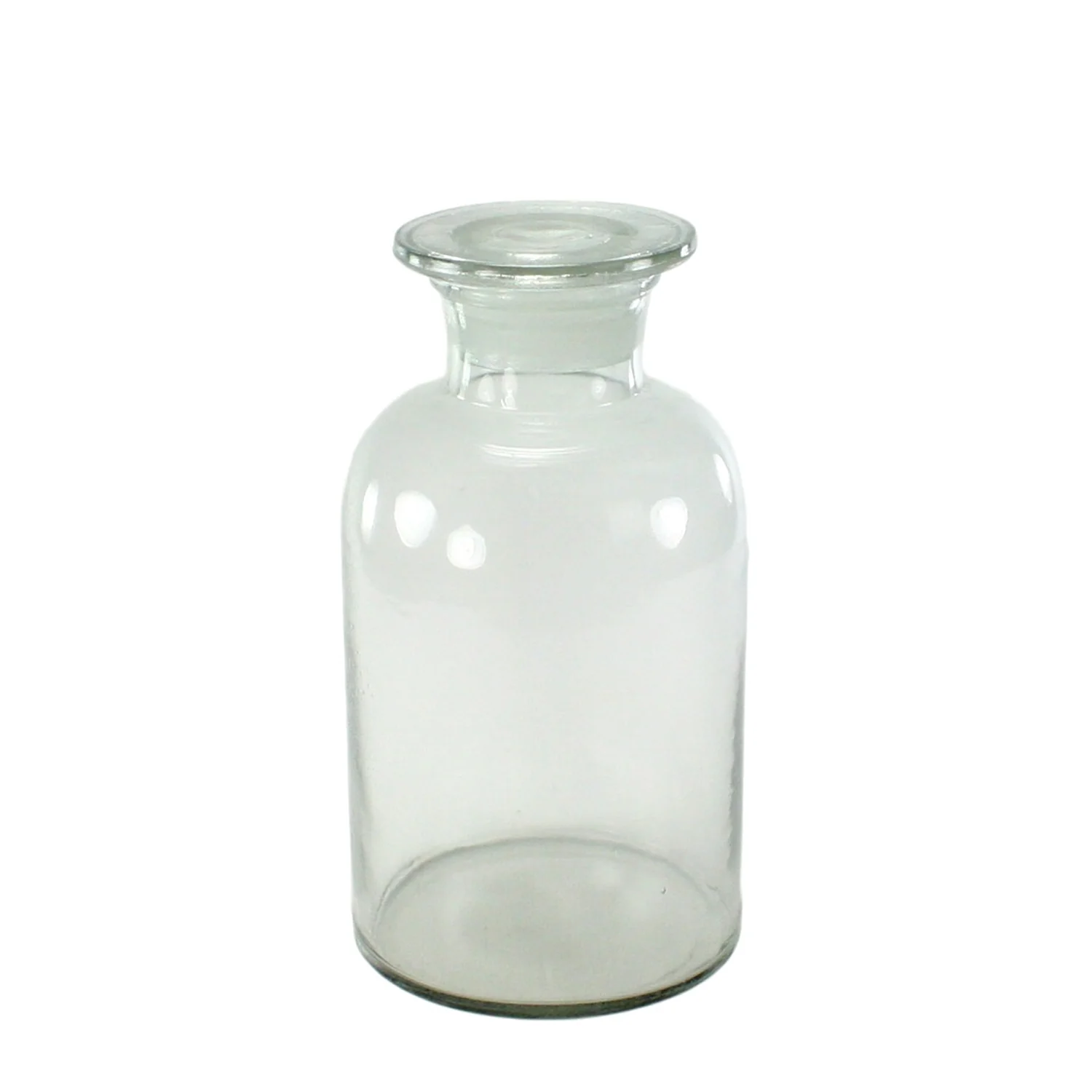 Pharmacy Jar with Stopper - Large - Clear Set Of 2 By HomArt - Image 2