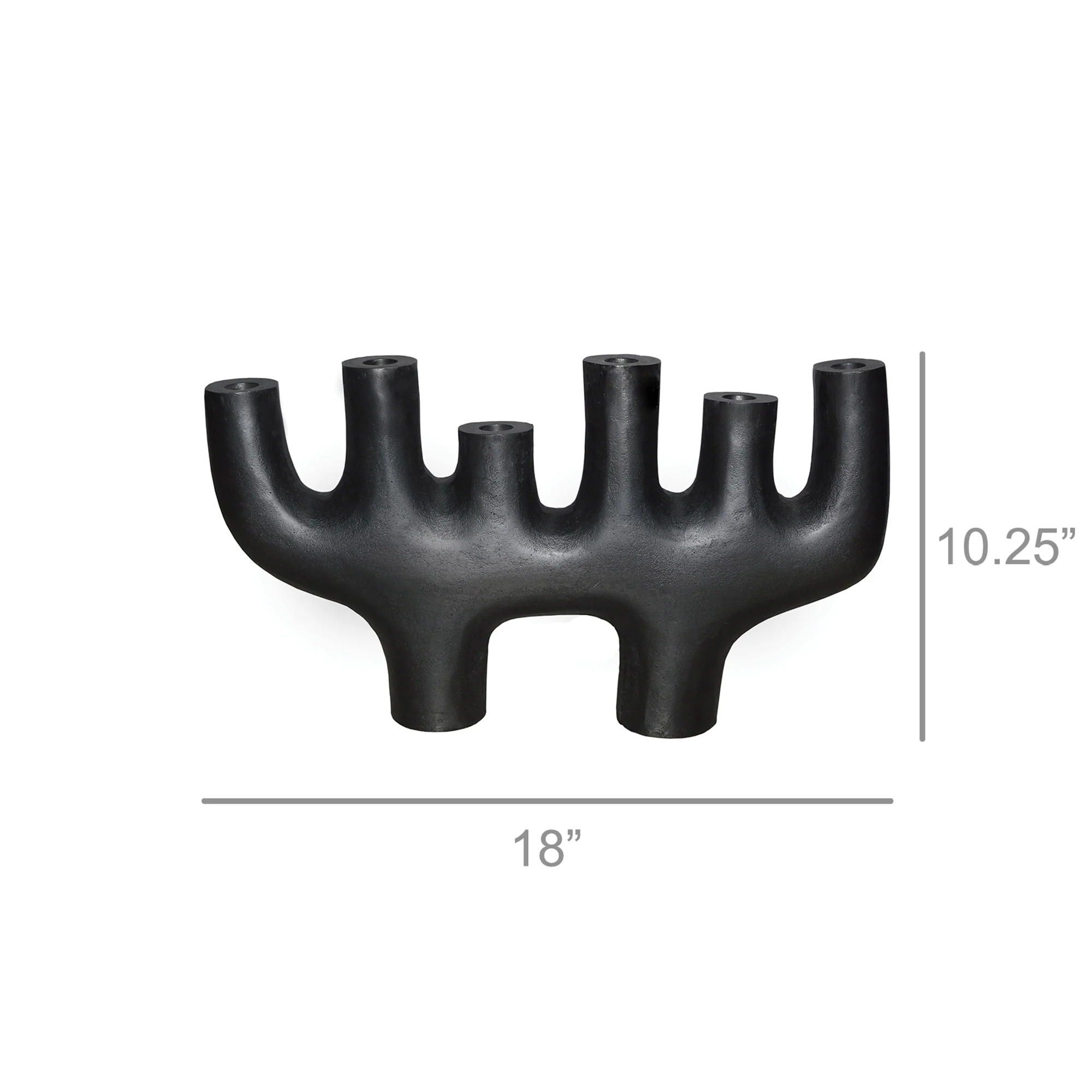 Phillips Taper Holder, Aluminum, Matte Black By HomArt - Image 2
