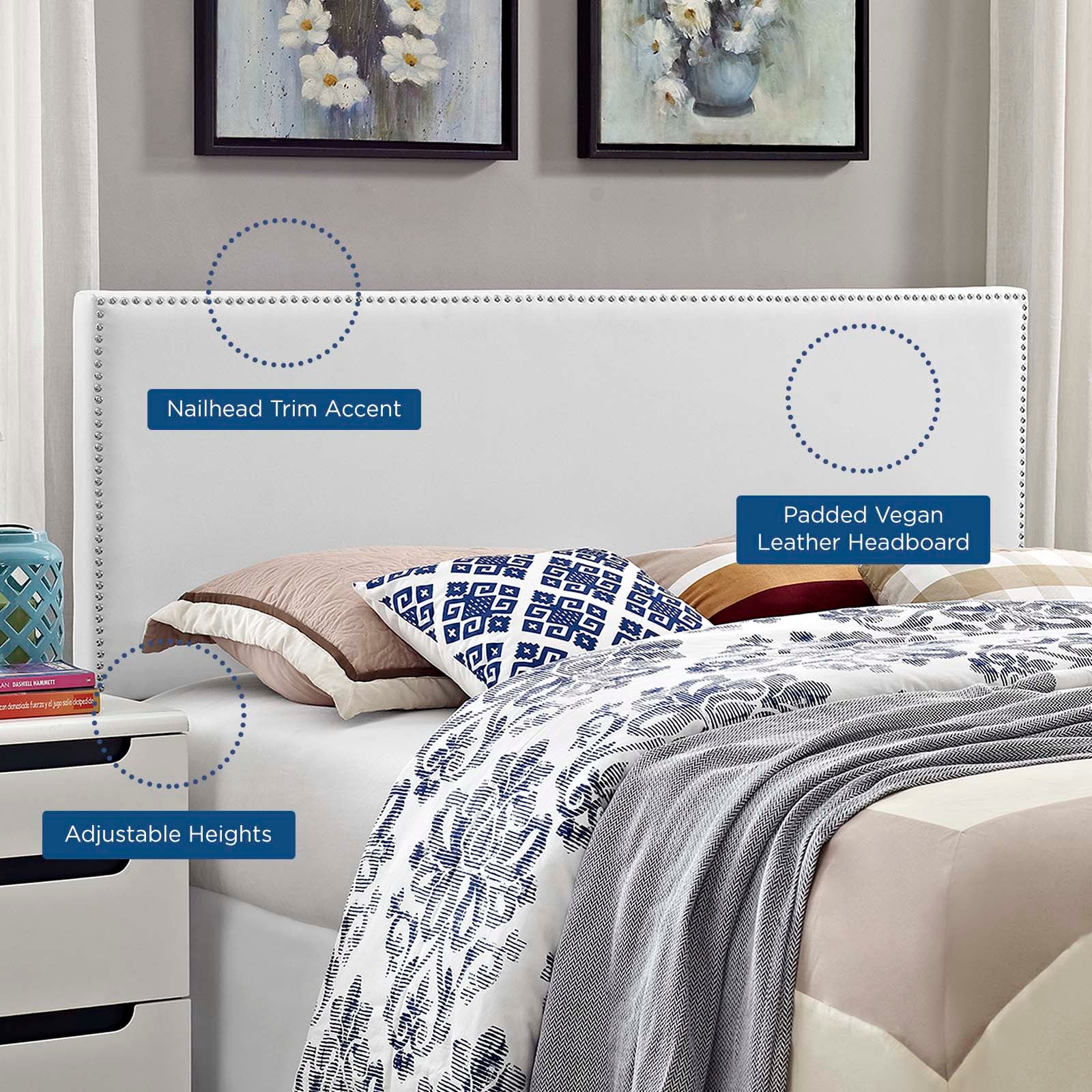 Phoebe Full Upholstered Vinyl Headboard By Modway - MOD-5383 - Image 5