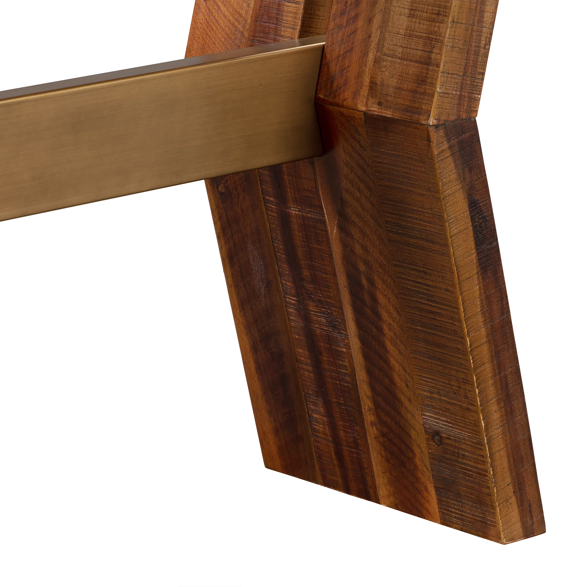 Picadilly Rectangle Console Table in Acacia Wood and Concrete By Armen Living - Image 6