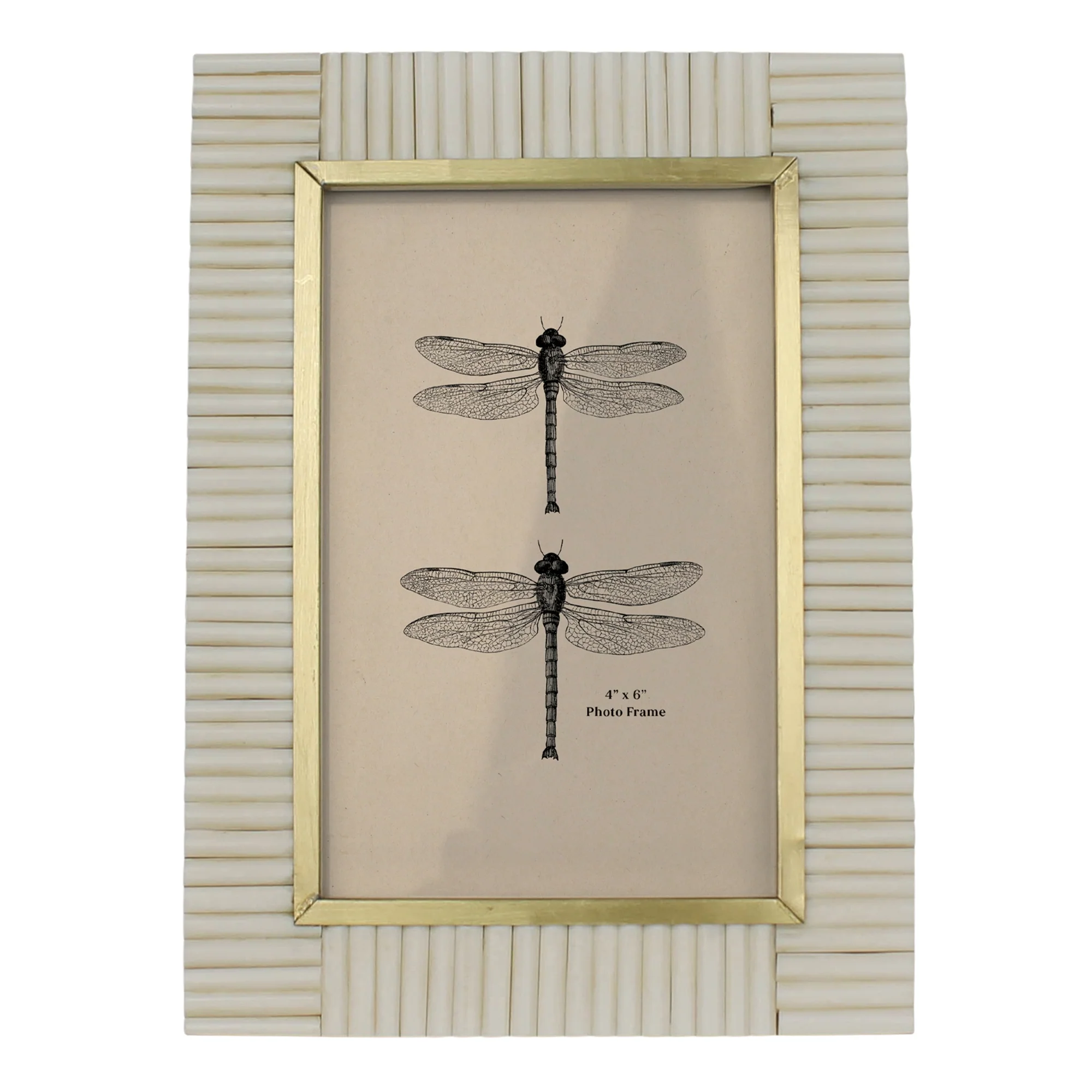 Picture Frame, Resin & Brass - 4x6 Set Of 2 By HomArt - Image 2