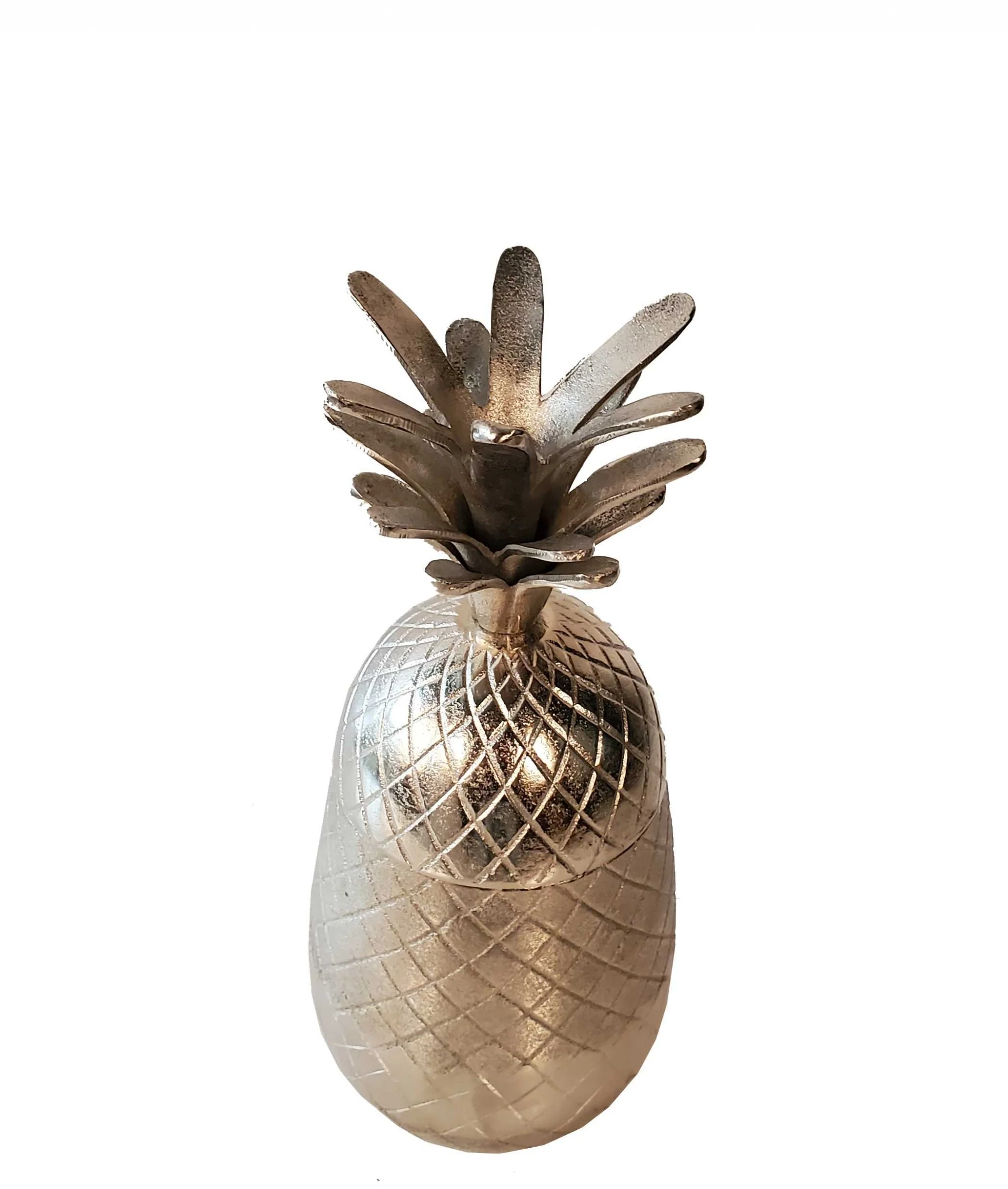 Pineapple Storage Aluminium Decor By Homeroots - Image 2