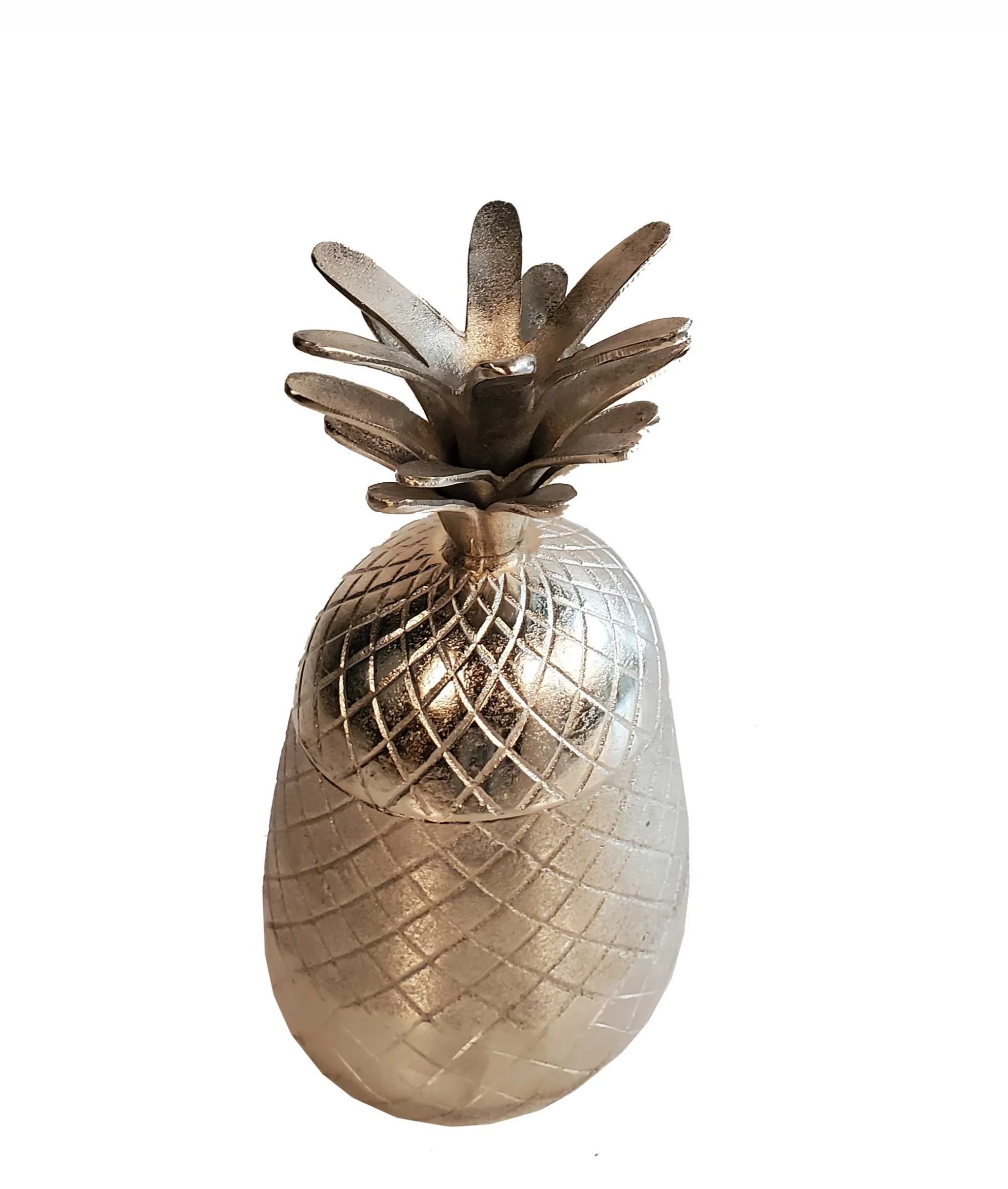 Pineapple Storage Aluminium Decor By Homeroots - Image 5