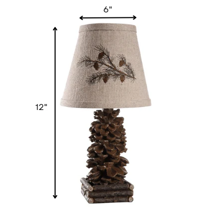 Pinecone Accent Lamp By Homeroots - Image 5