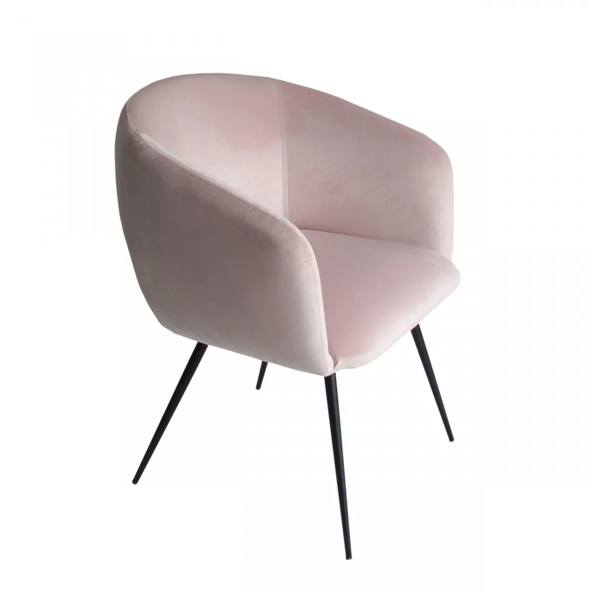Pink Velvet Modern Dining Chair By Homeroots - Image 2