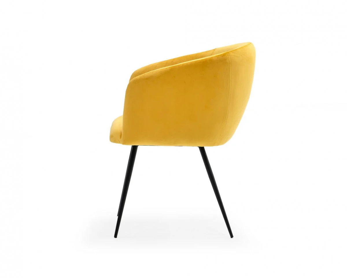 Pink Velvet Modern Dining Chair By Homeroots - Image 6