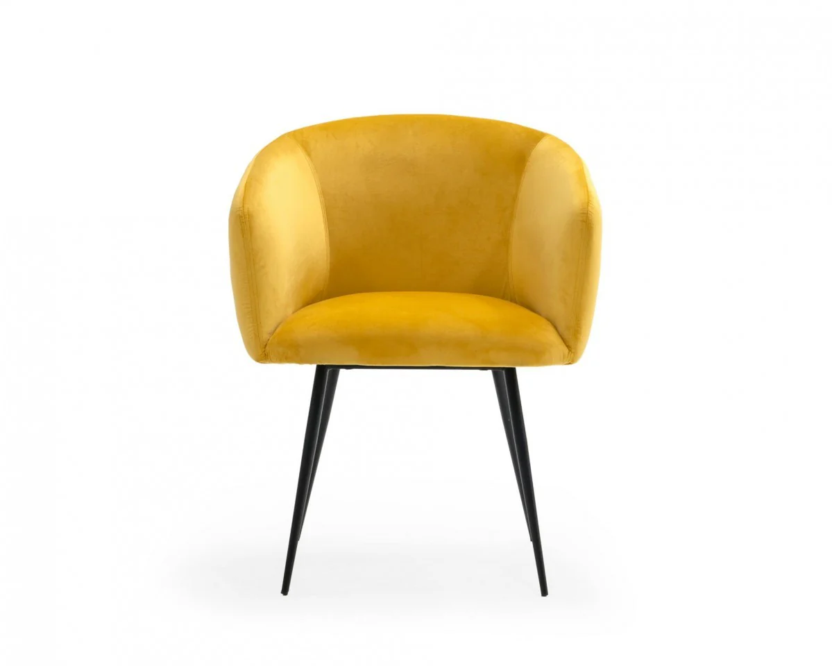 Pink Velvet Modern Dining Chair By Homeroots - Image 9