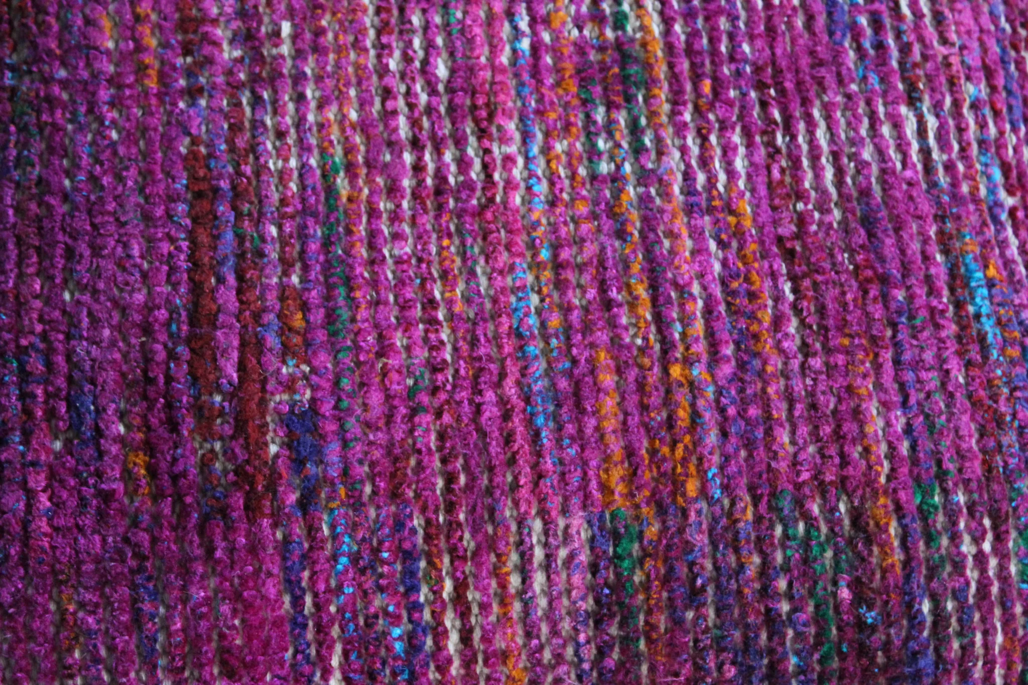 Pink Wool Cube Pouf Ottoman By Homeroots - Image 5
