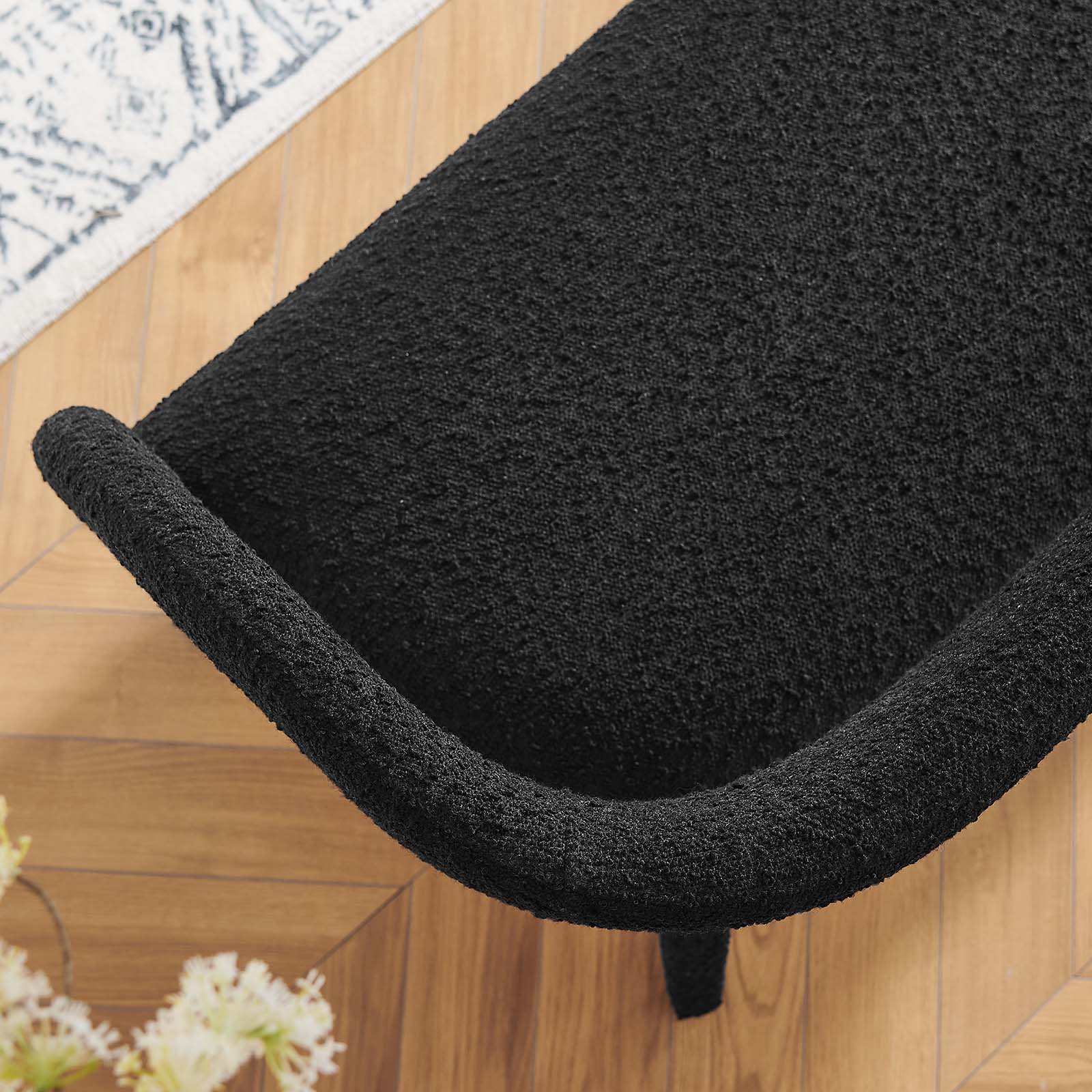 Pinnacle Boucle Fabric Accent Bench By Modway - EEI-6571 - Image 8