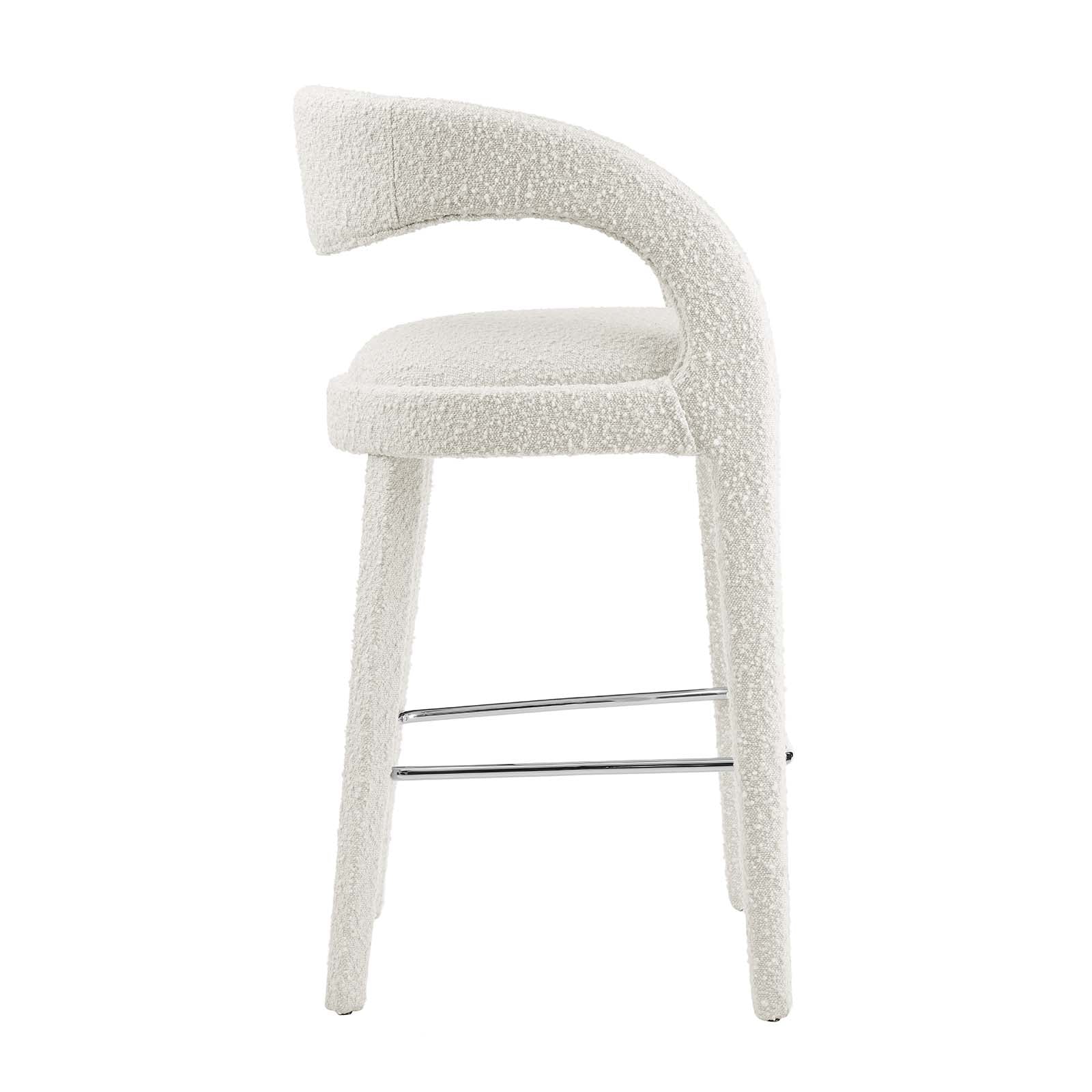 Pinnacle Boucle Upholstered Bar Stool Set of Two By Modway - EEI-6568 - Image 12