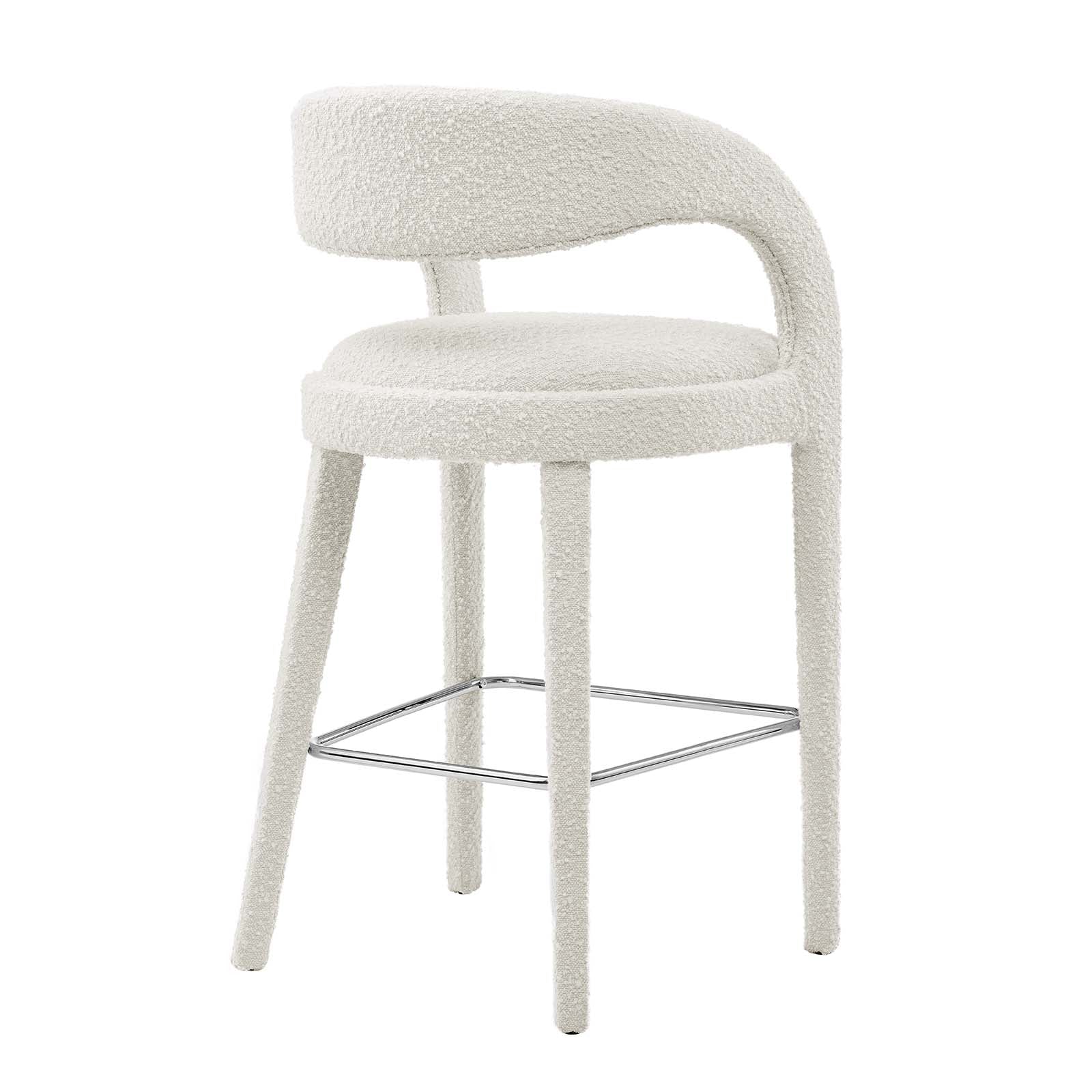 Pinnacle Boucle Upholstered Bar Stool Set of Two By Modway - EEI-6568 - Image 13