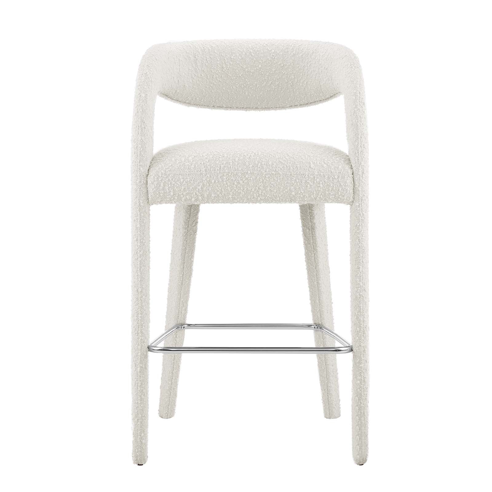 Pinnacle Boucle Upholstered Bar Stool Set of Two By Modway - EEI-6568 - Image 14