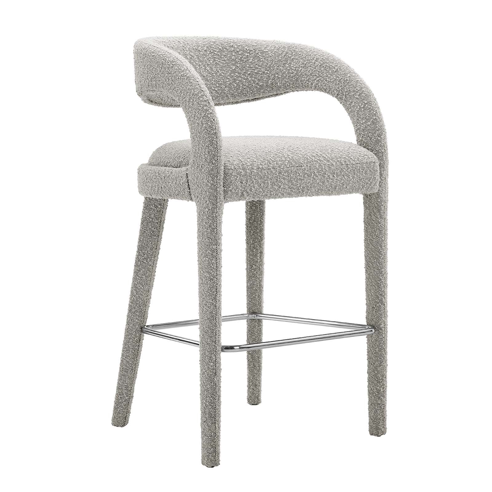 Pinnacle Boucle Upholstered Bar Stool Set of Two By Modway - EEI-6568 - Image 25
