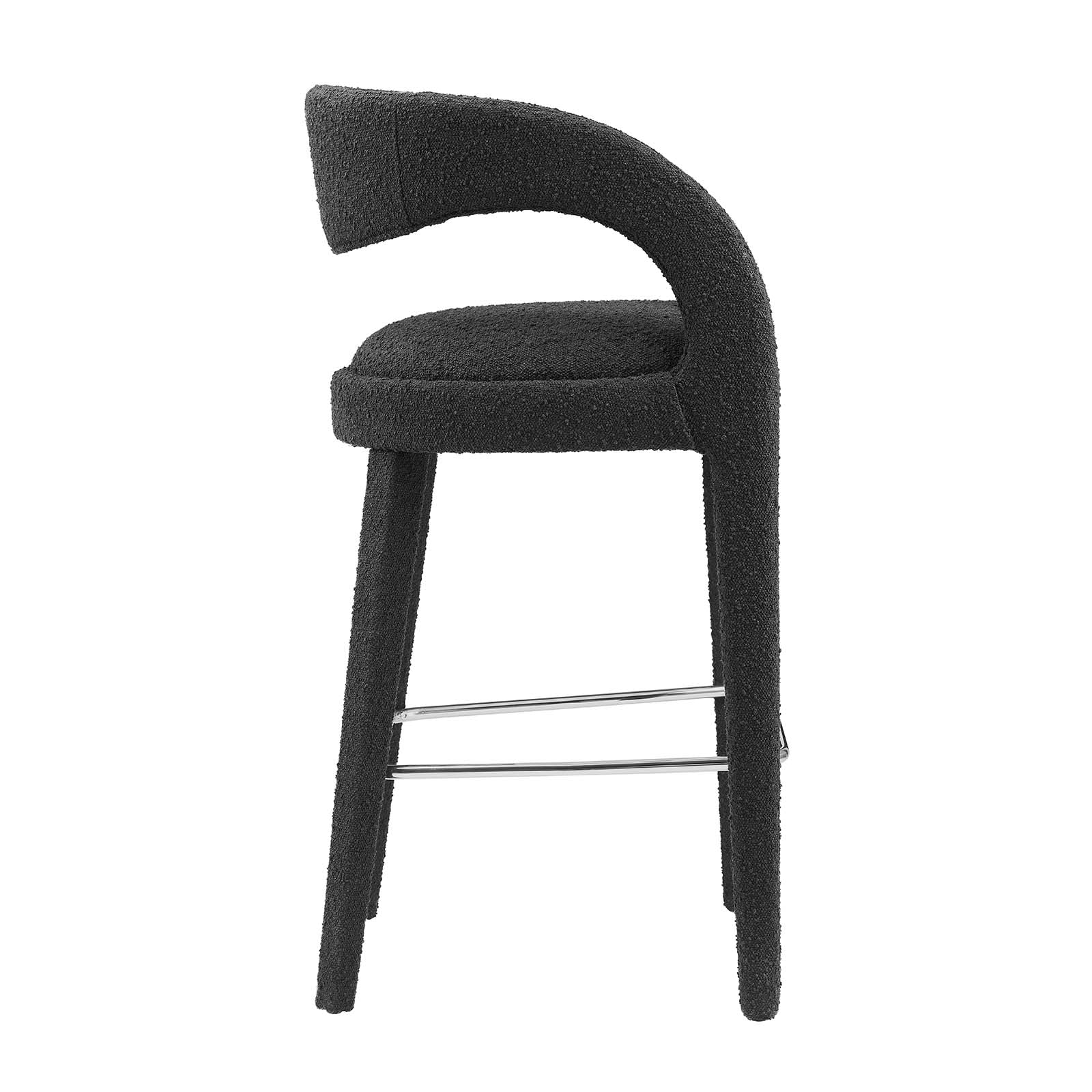 Pinnacle Boucle Upholstered Bar Stool Set of Two By Modway - EEI-6568 - Image 3
