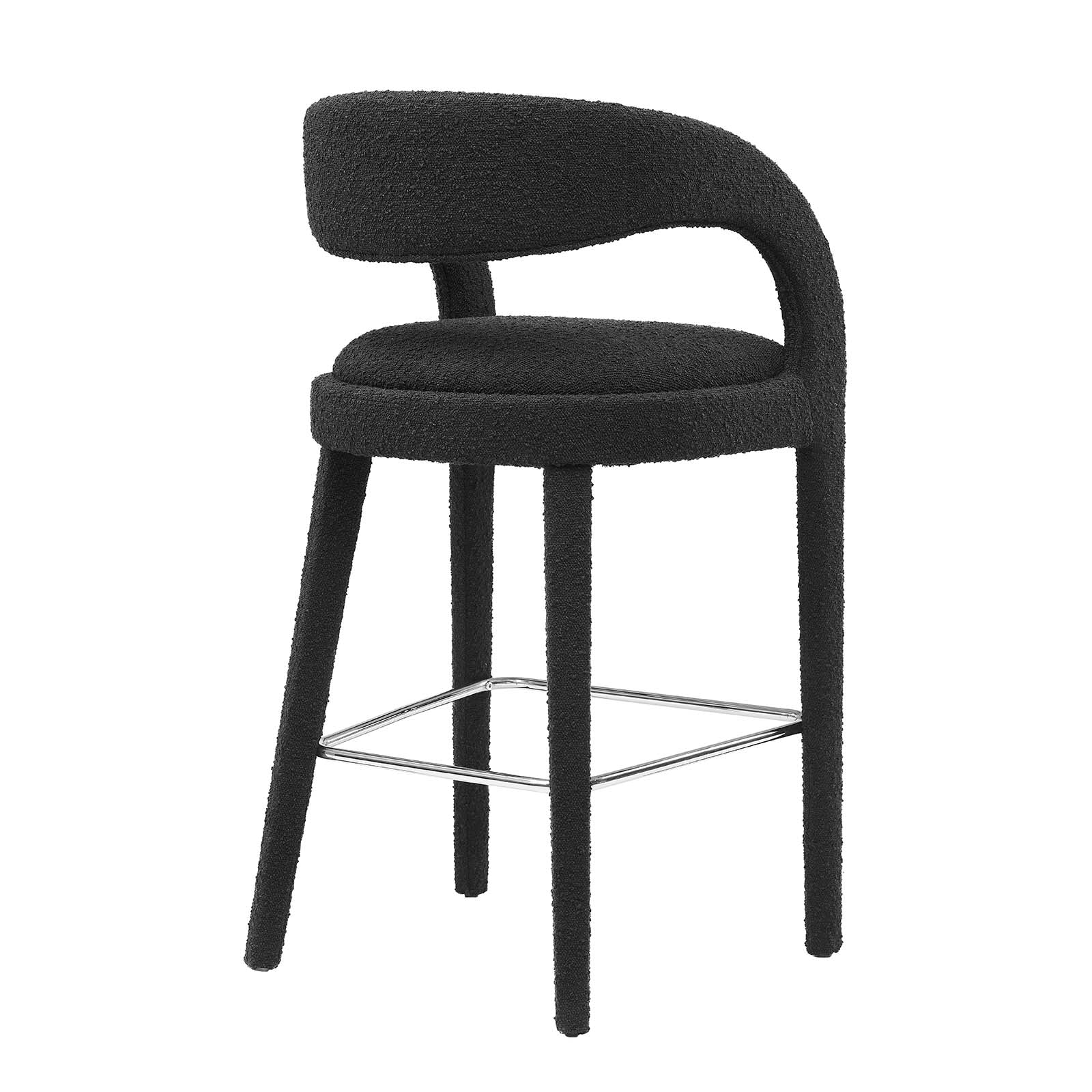 Pinnacle Boucle Upholstered Bar Stool Set of Two By Modway - EEI-6568 - Image 4