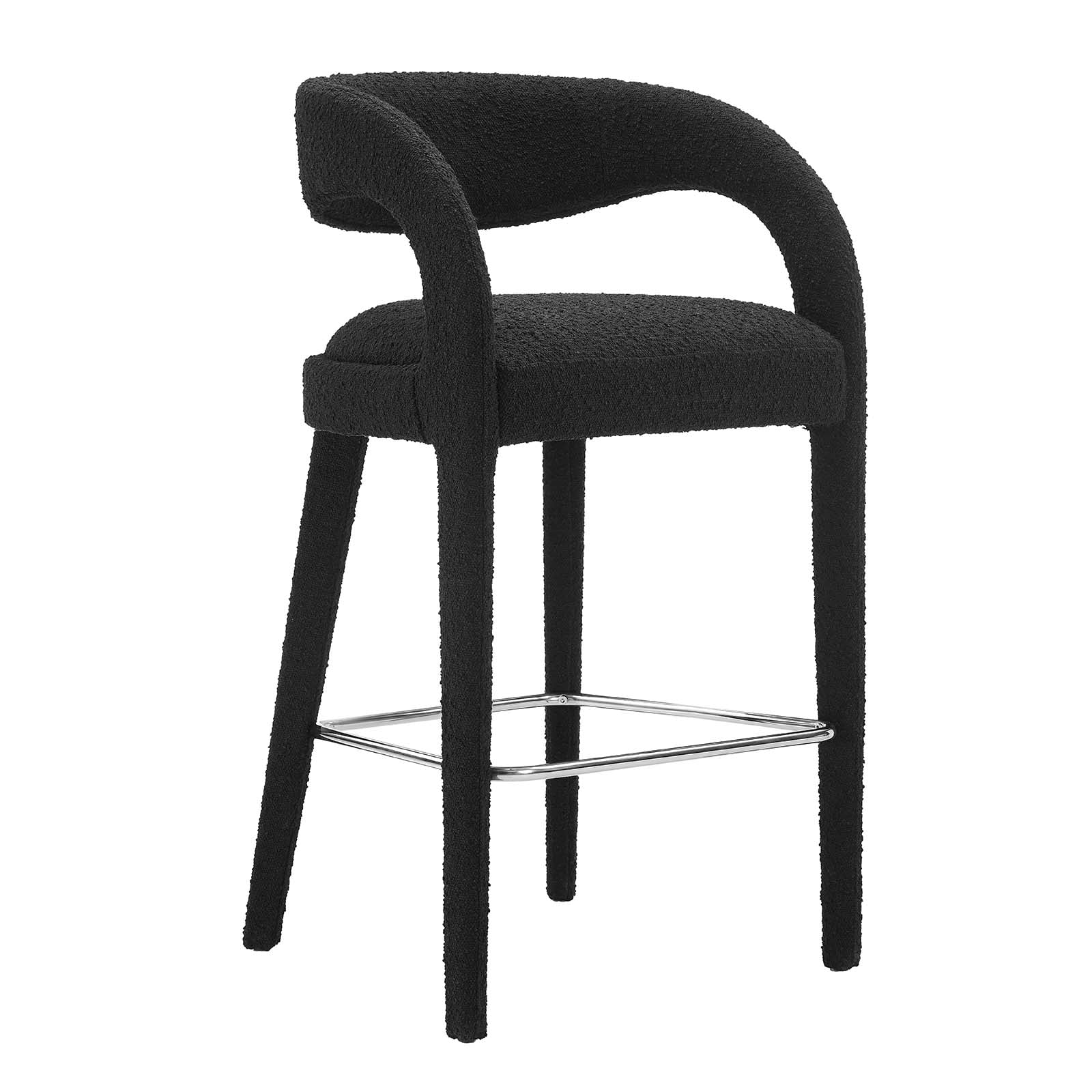 Pinnacle Boucle Upholstered Bar Stool Set of Two By Modway - EEI-6568 - Image 7