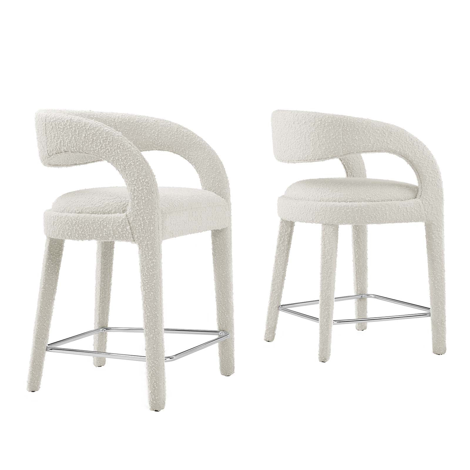 Pinnacle Boucle Upholstered Counter Stool Set of Two By Modway - EEI-6565 - Image 10
