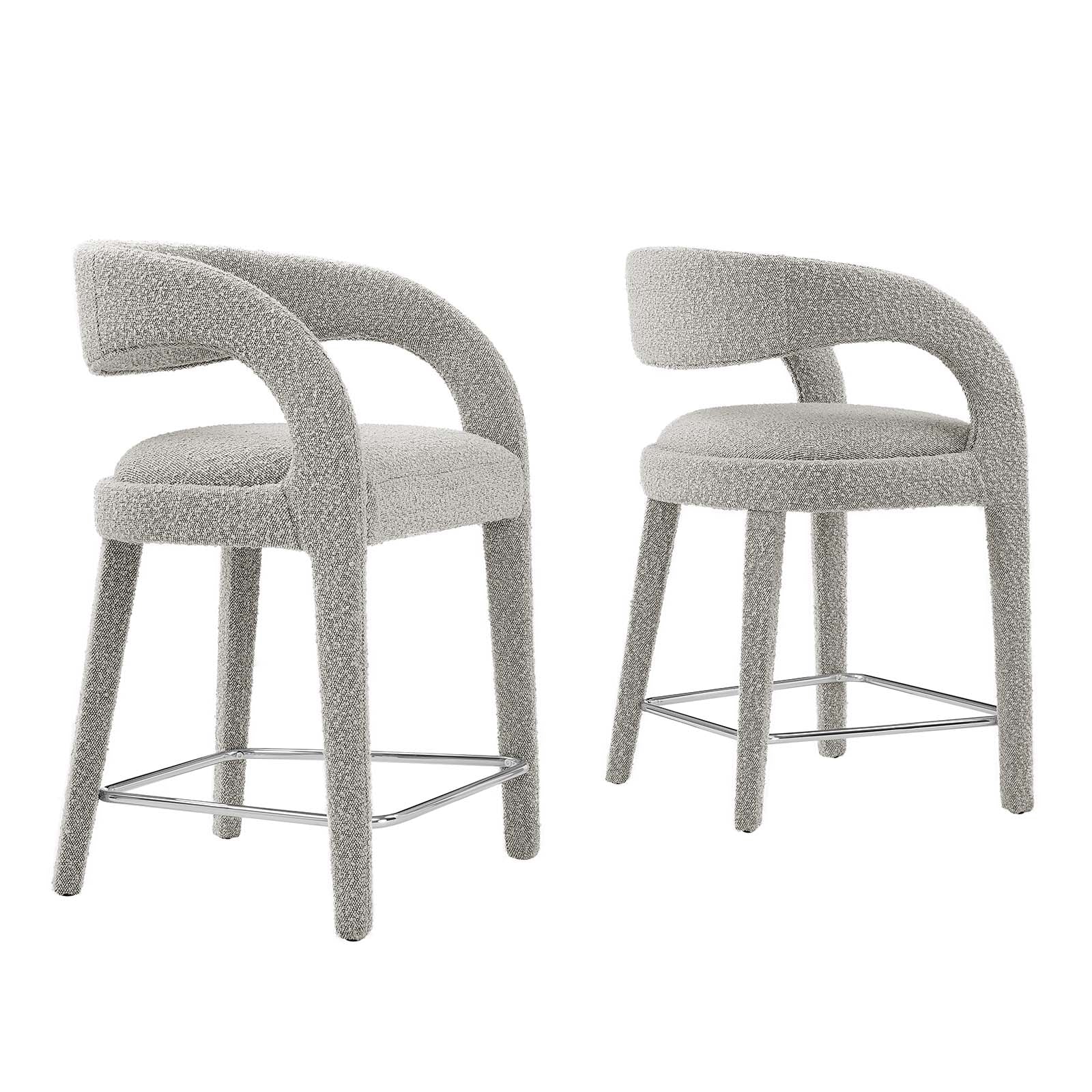 Pinnacle Boucle Upholstered Counter Stool Set of Two By Modway - EEI-6565 - Image 19