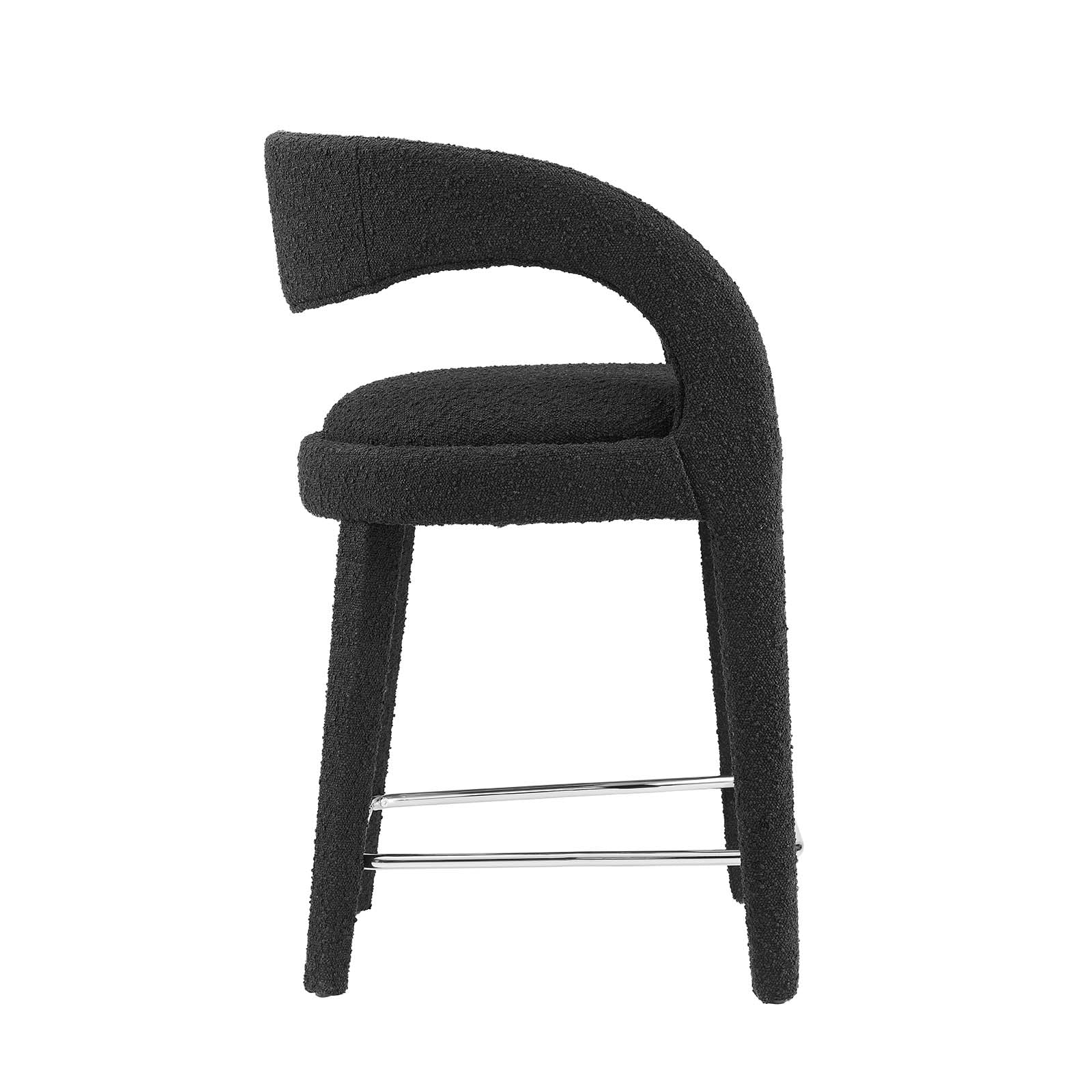 Pinnacle Boucle Upholstered Counter Stool Set of Two By Modway - EEI-6565 - Image 3
