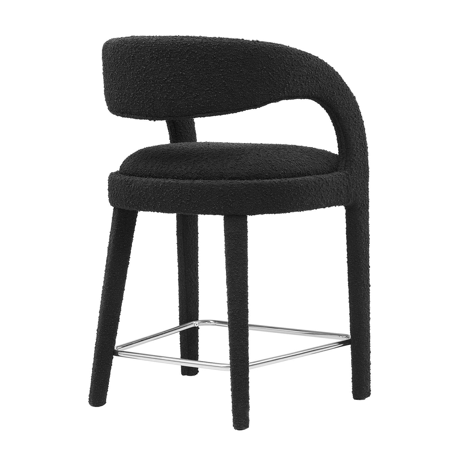 Pinnacle Boucle Upholstered Counter Stool Set of Two By Modway - EEI-6565 - Image 4