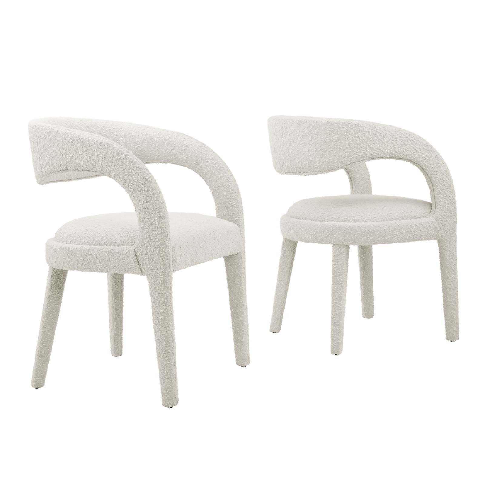 Pinnacle Boucle Upholstered Dining Chair Set of Two By Modway - EEI-6562 - Image 10