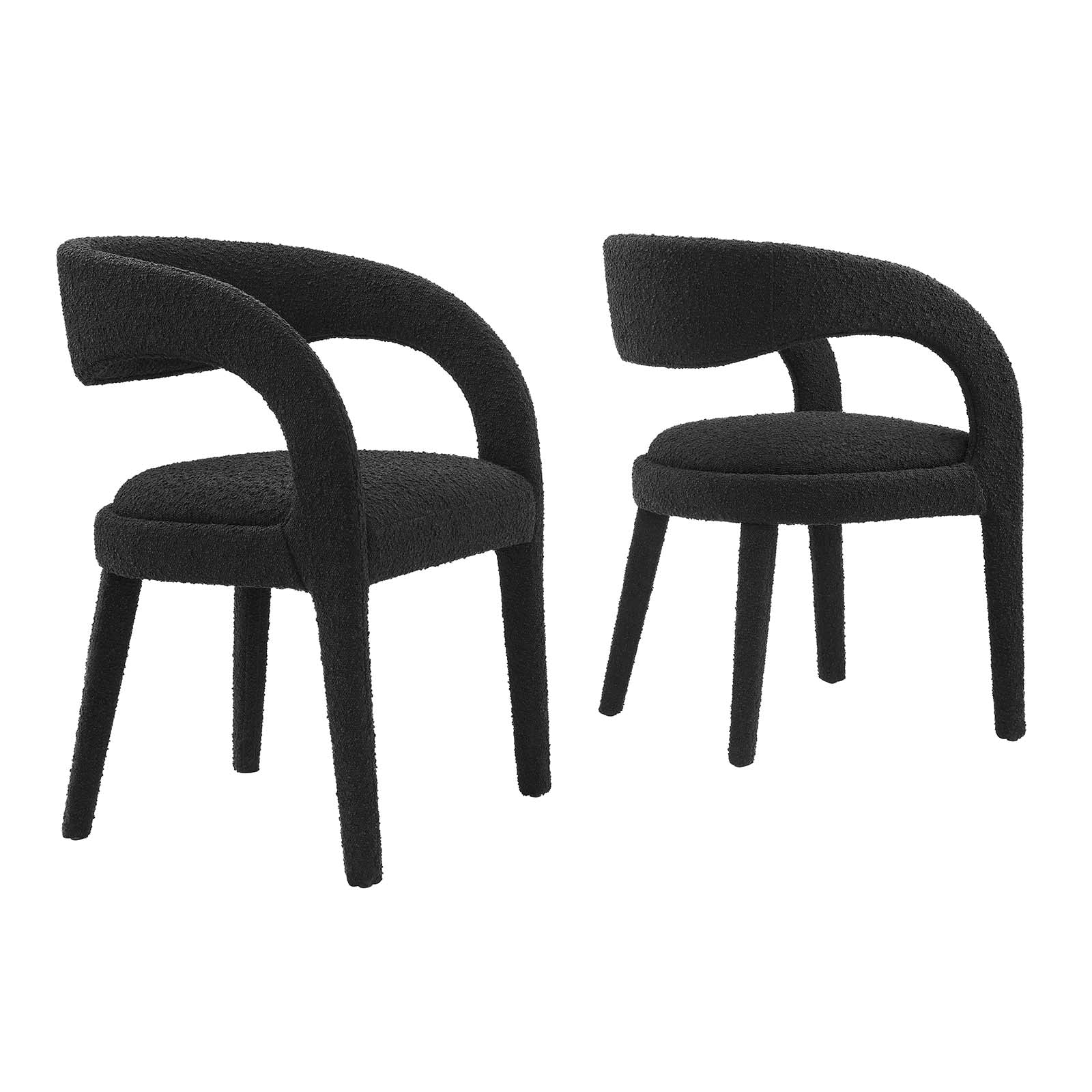 Pinnacle Boucle Upholstered Dining Chair Set of Two By Modway - EEI-6562 - Image 2