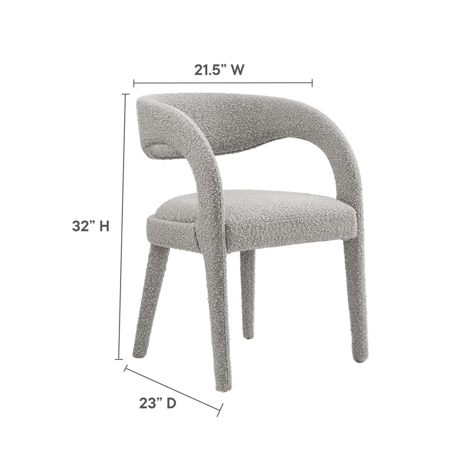 Pinnacle Boucle Upholstered Dining Chair Set of Two By Modway - EEI-6562 - Image 27
