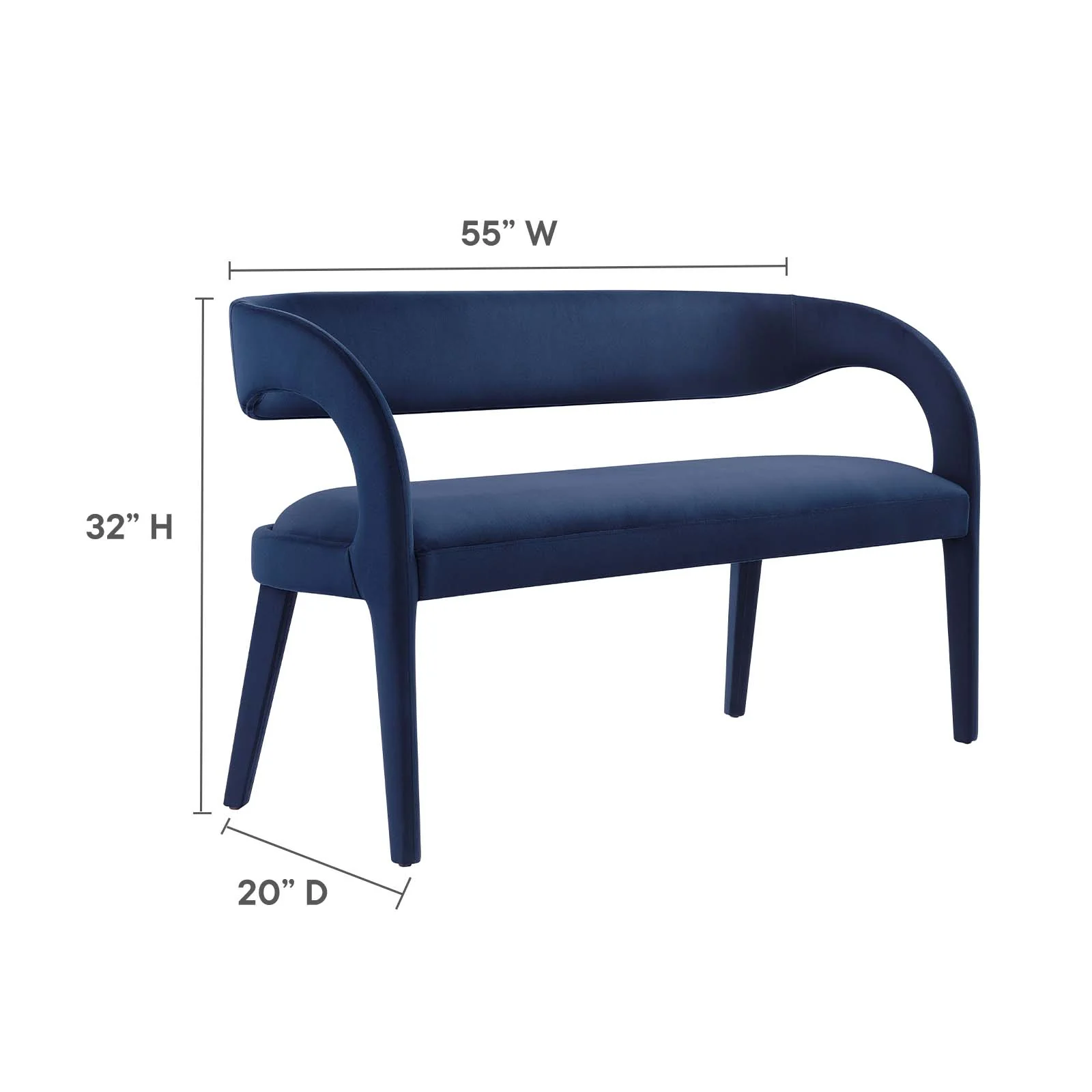 Pinnacle Performance Velvet Accent Bench By Modway - EEI-6572 - Image 39