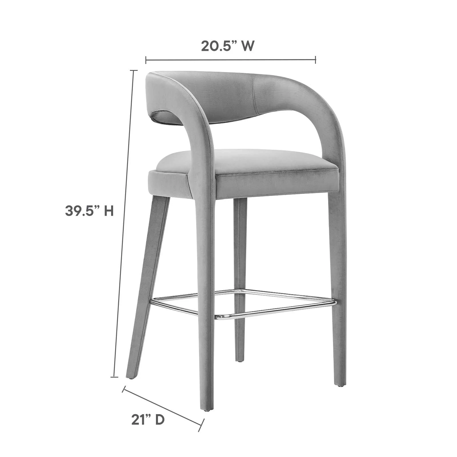 Pinnacle Performance Velvet Bar Stool Set of Two By Modway - EEI-6569 - Image 27