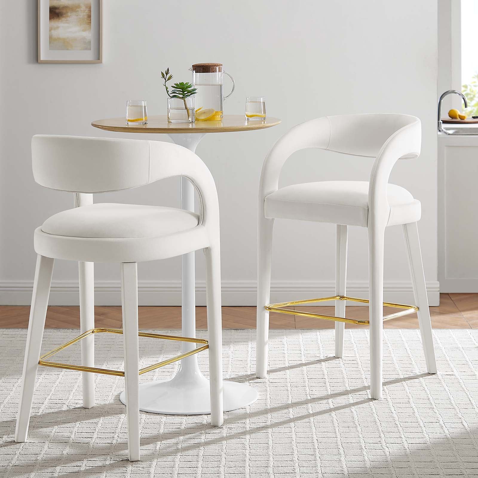 Pinnacle Performance Velvet Bar Stool Set of Two By Modway - EEI-6569 - Image 29