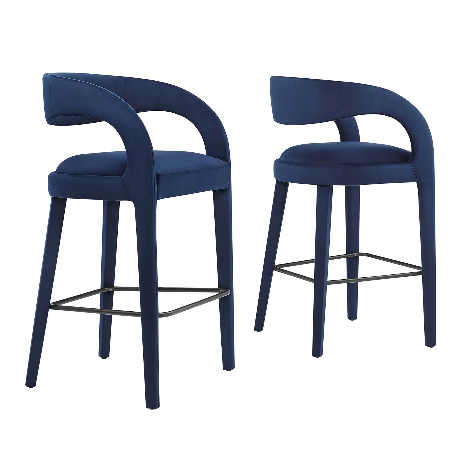 Pinnacle Performance Velvet Bar Stool Set of Two By Modway - EEI-6569 - Image 37