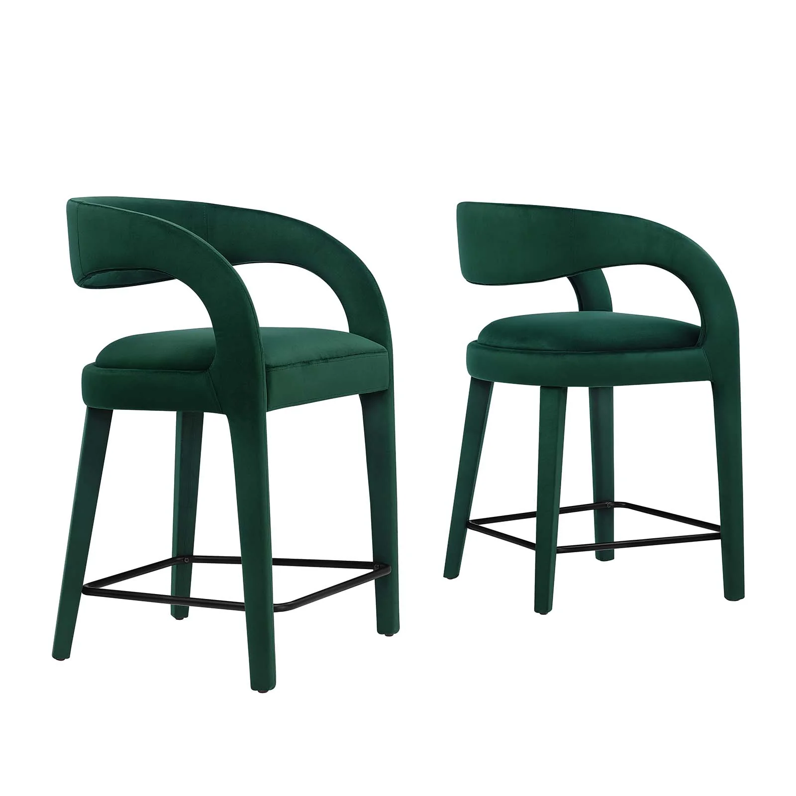 Pinnacle Performance Velvet Counter Stool Set of Two By Modway - EEI-6566 - Image 10