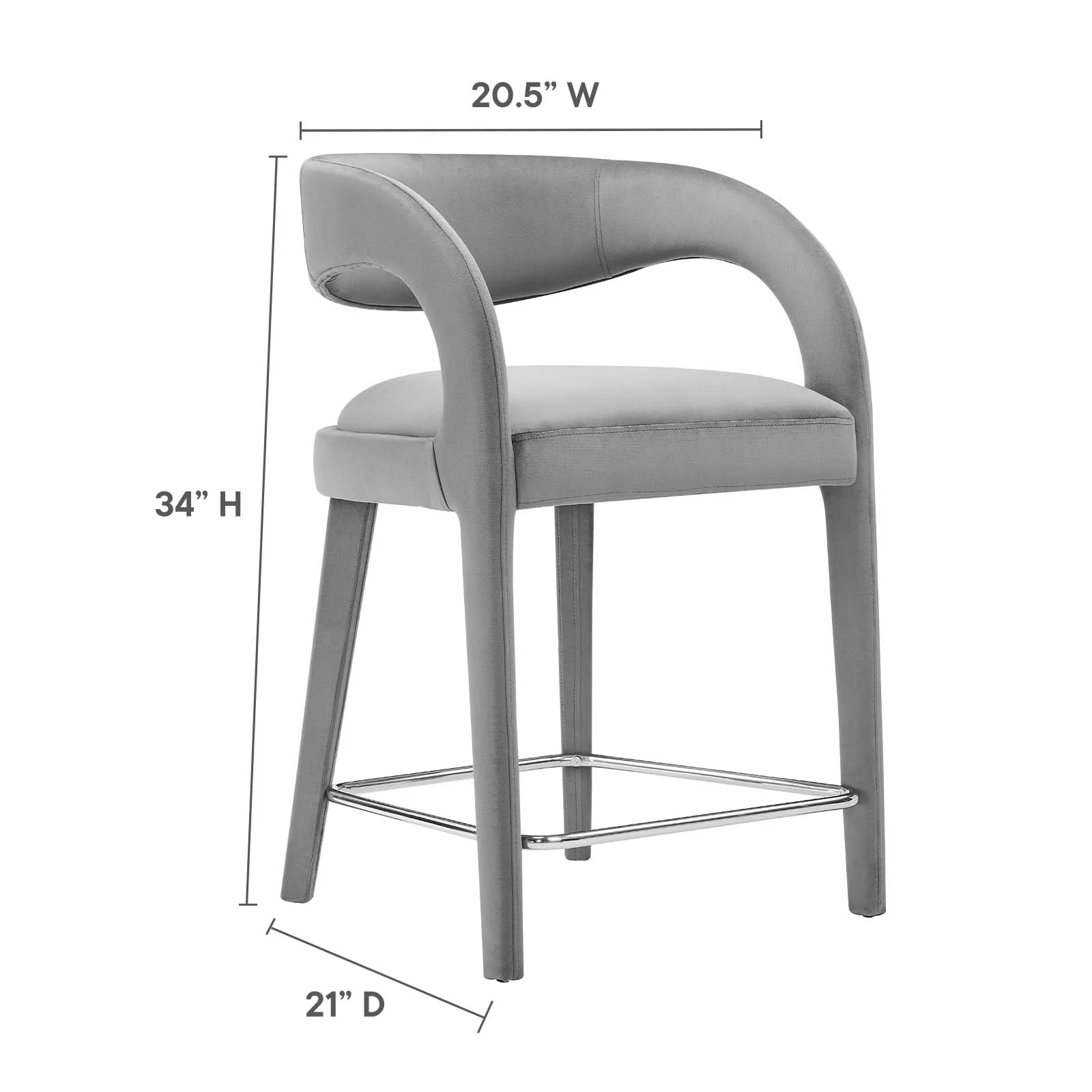 Pinnacle Performance Velvet Counter Stool Set of Two By Modway - EEI-6566 - Image 27
