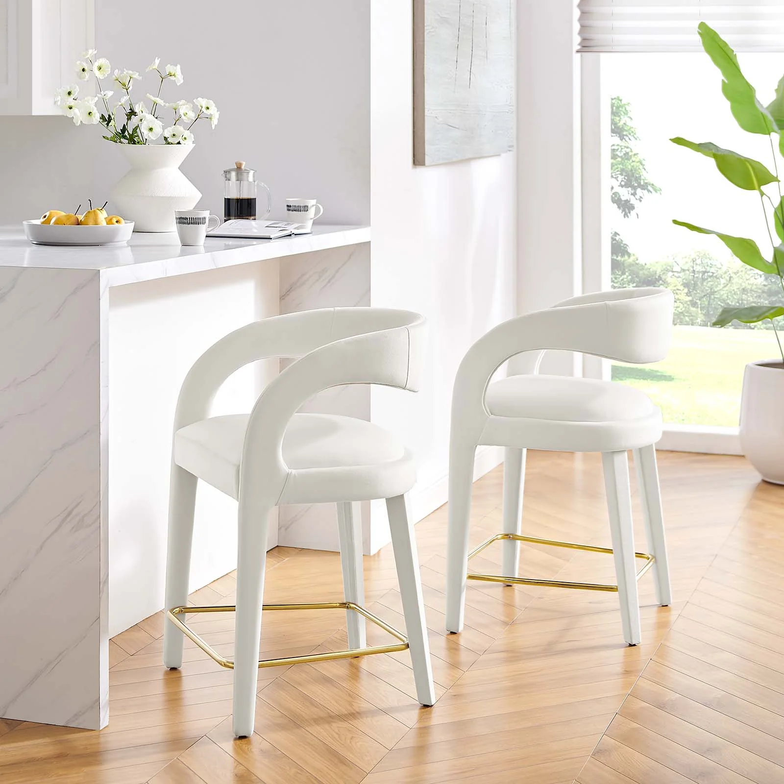 Pinnacle Performance Velvet Counter Stool Set of Two By Modway - EEI-6566 - Image 29