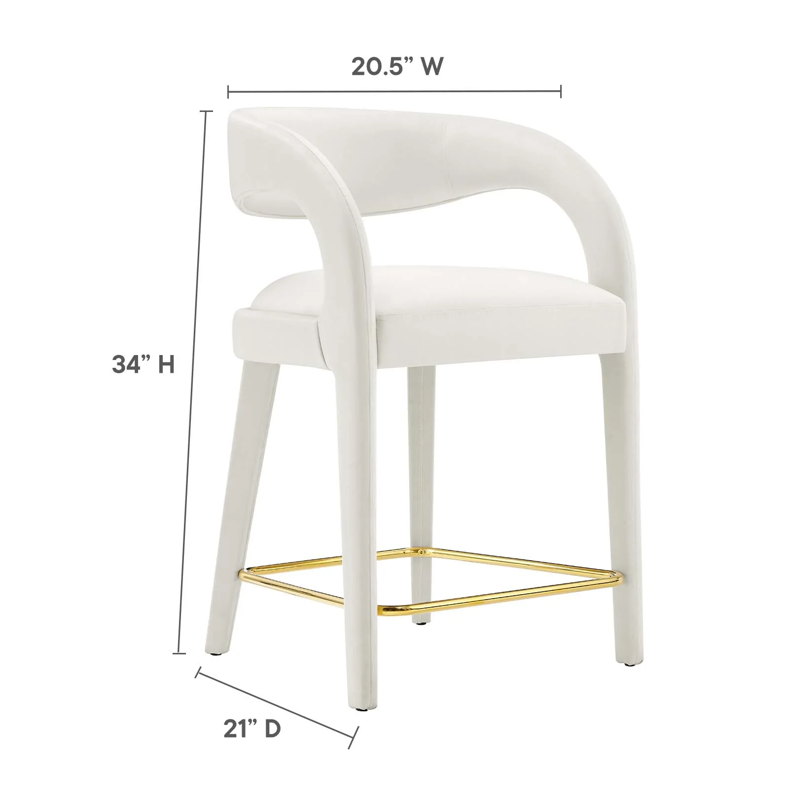 Pinnacle Performance Velvet Counter Stool Set of Two By Modway - EEI-6566 - Image 36