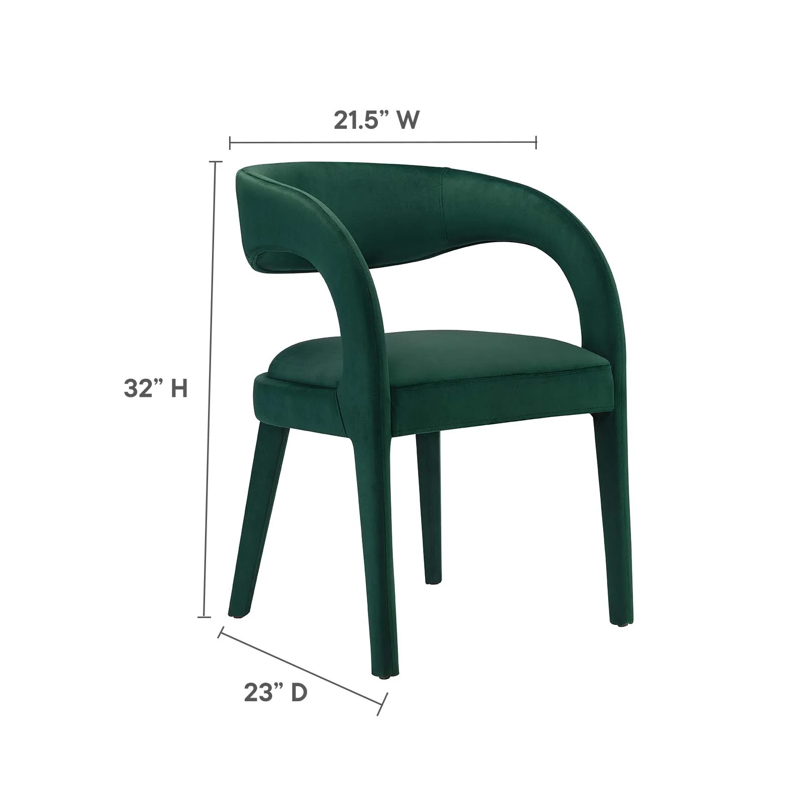 Pinnacle Performance Velvet Dining Chair Set of Two By Modway - EEI-6563 - Image 18