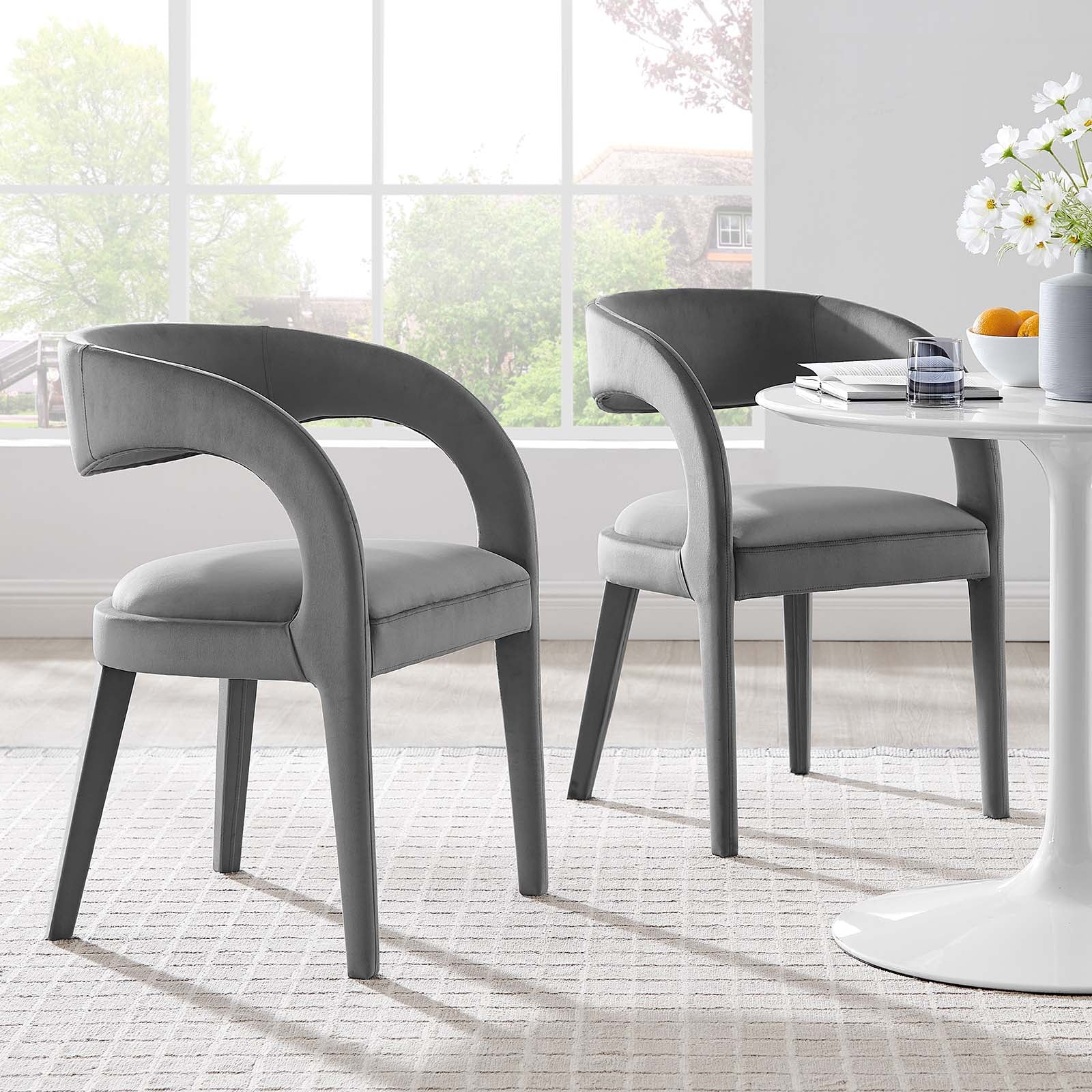 Pinnacle Performance Velvet Dining Chair Set of Two By Modway - EEI-6563 - Image 20