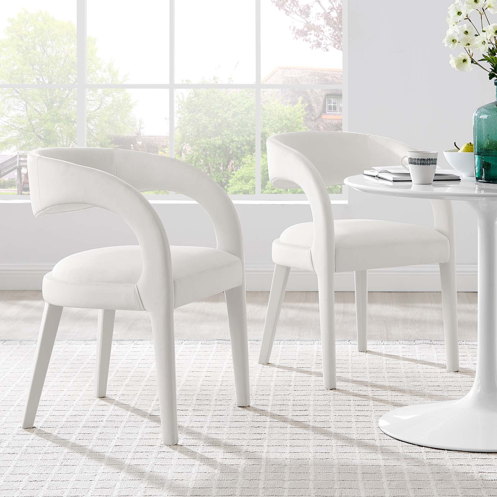 Pinnacle Performance Velvet Dining Chair Set of Two By Modway - EEI-6563 - Image 29