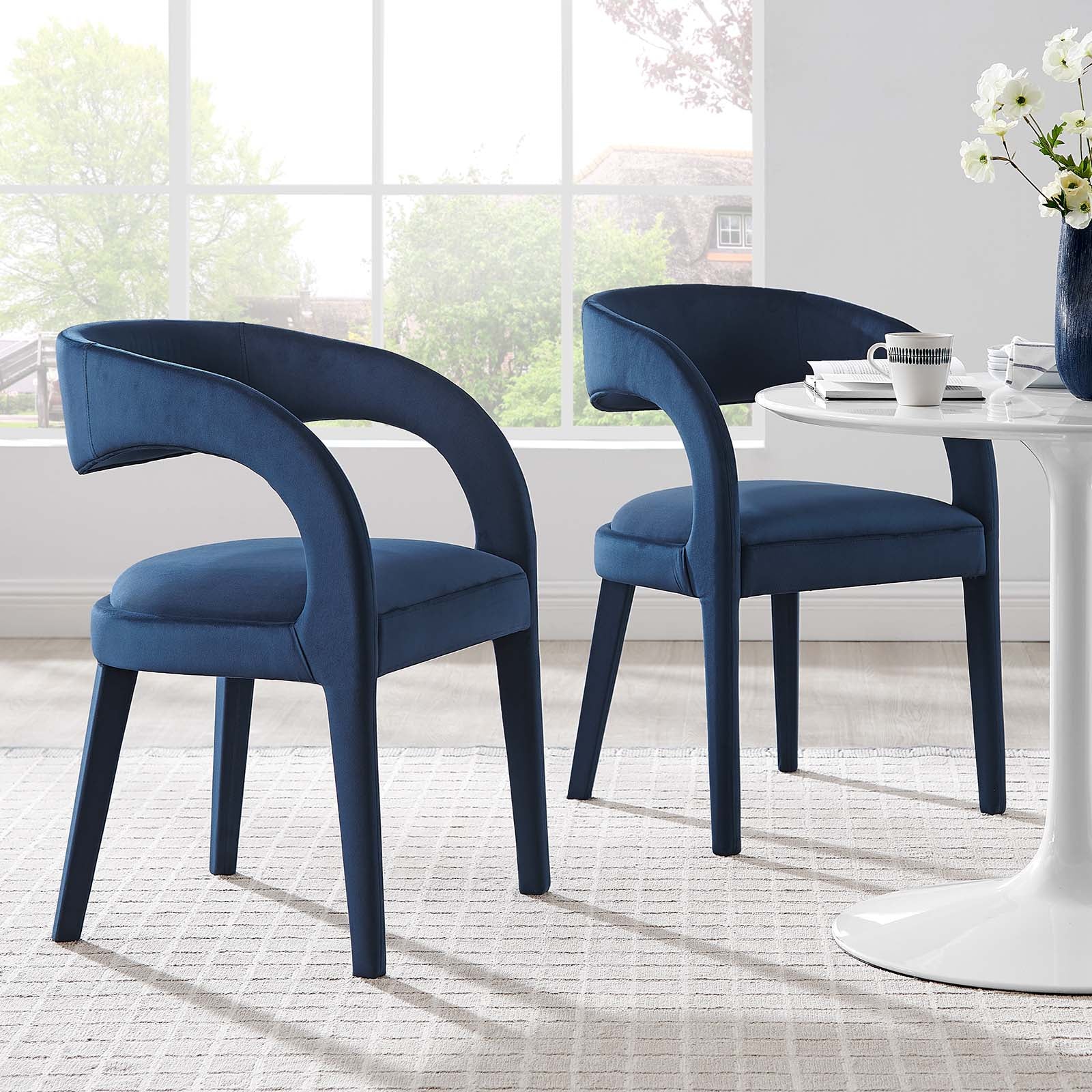 Pinnacle Performance Velvet Dining Chair Set of Two By Modway - EEI-6563 - Image 38