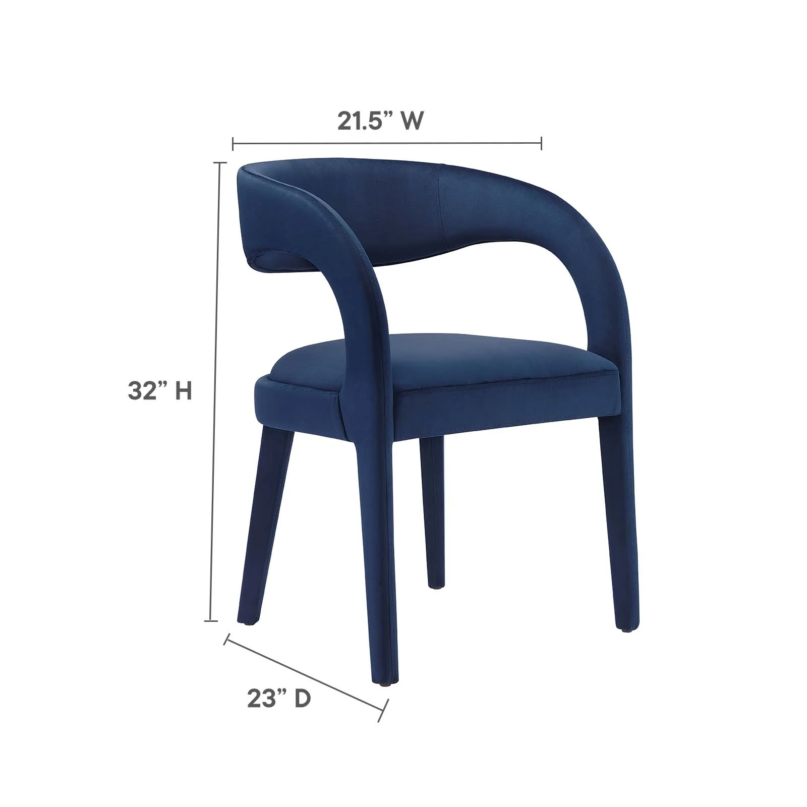 Pinnacle Performance Velvet Dining Chair Set of Two By Modway - EEI-6563 - Image 45