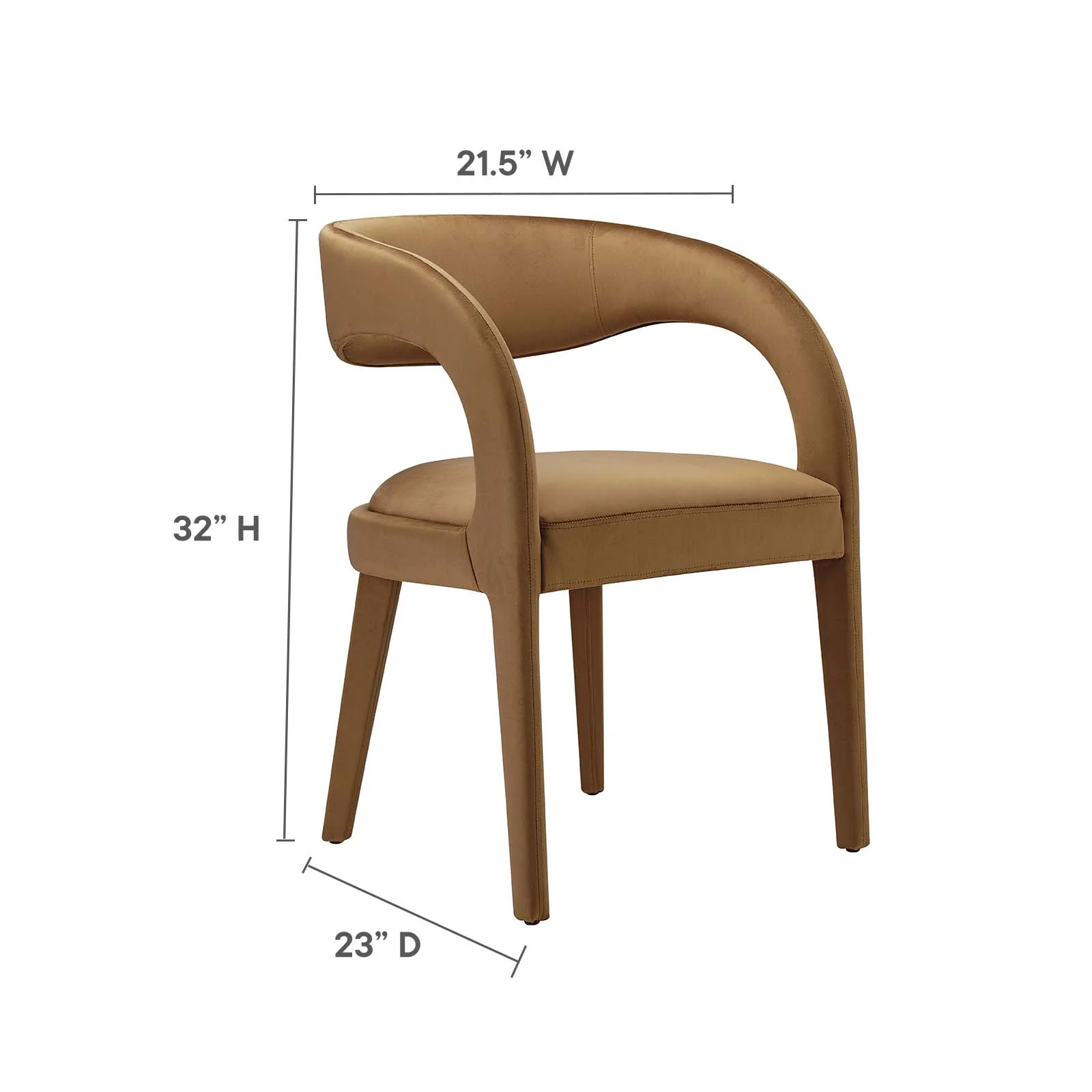 Pinnacle Performance Velvet Dining Chair Set of Two By Modway - EEI-6563 - Image 9