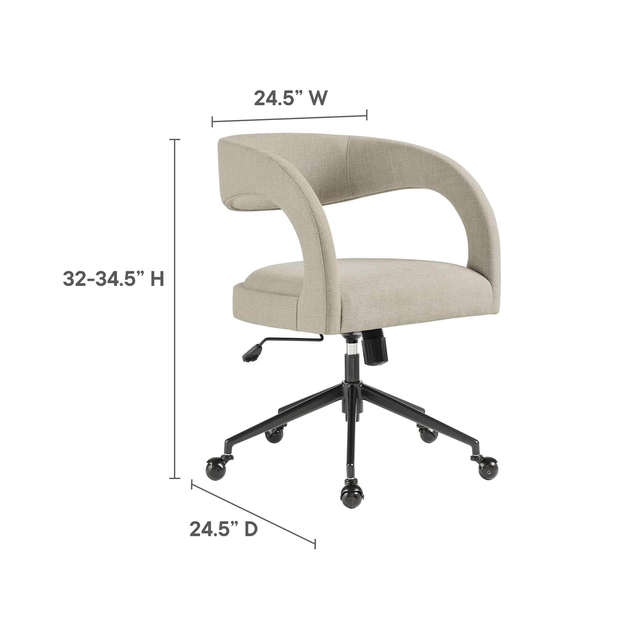 Pinnacle Upholstered Office Chair by Modway - Image 10
