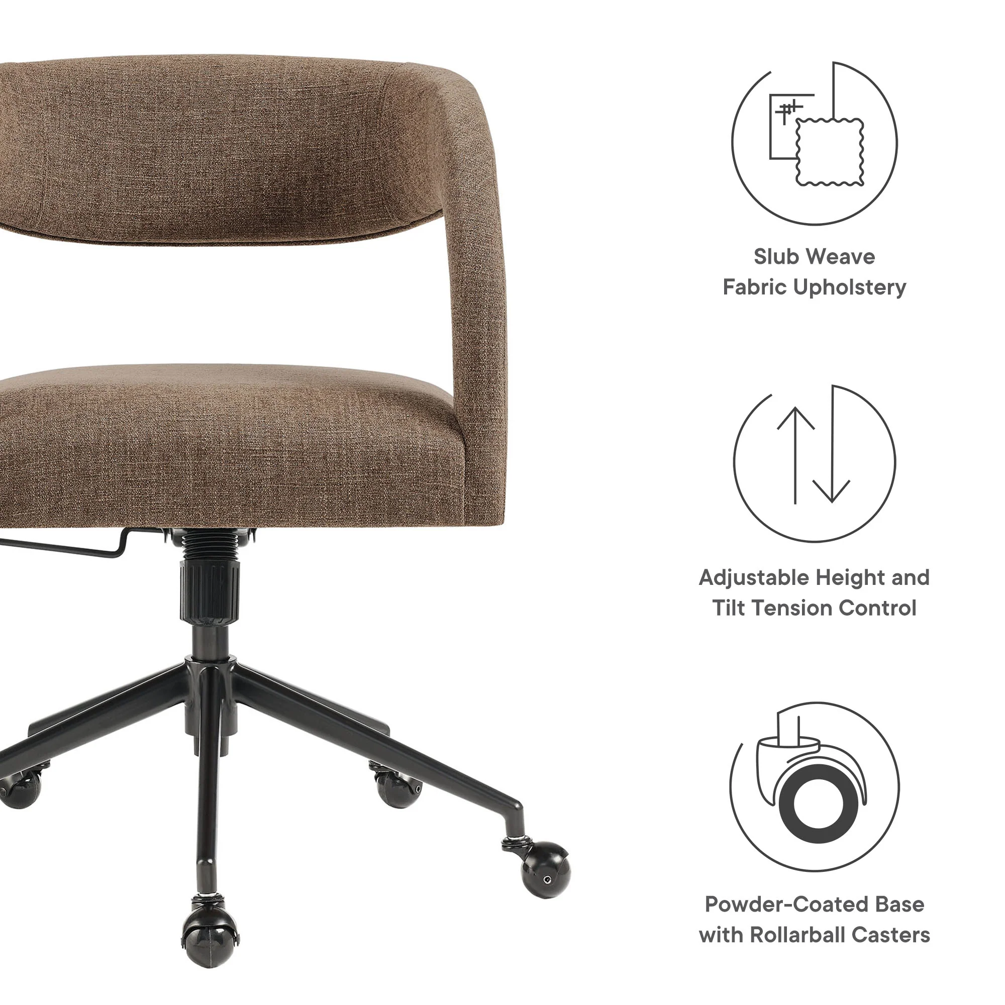 Pinnacle Upholstered Office Chair by Modway - Image 21
