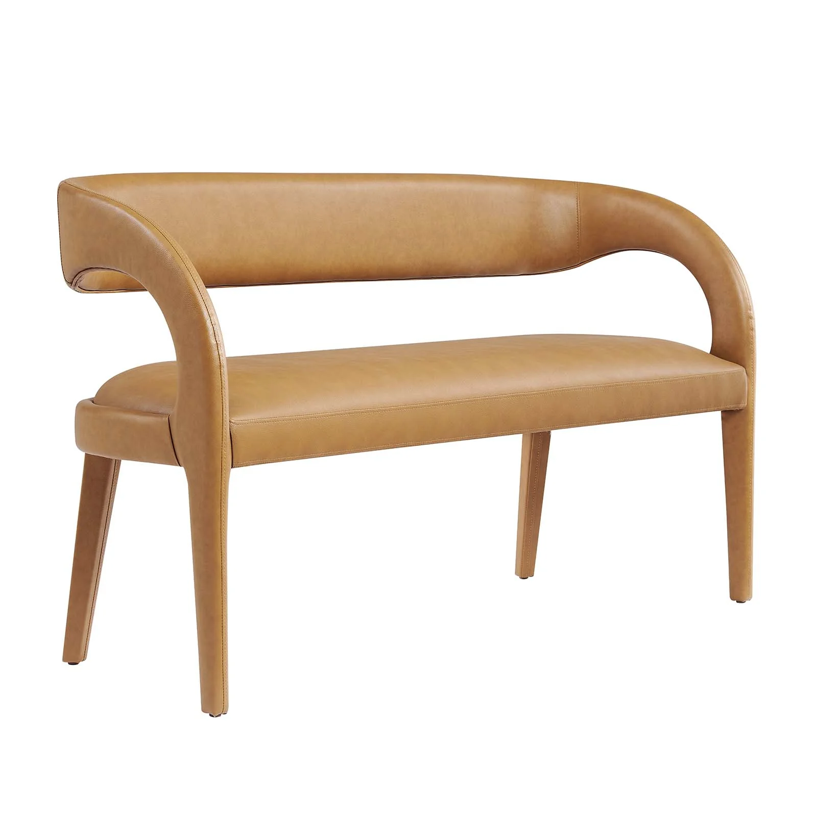 Pinnacle Vegan Leather Accent Bench By Modway - EEI-6570 - Image 9