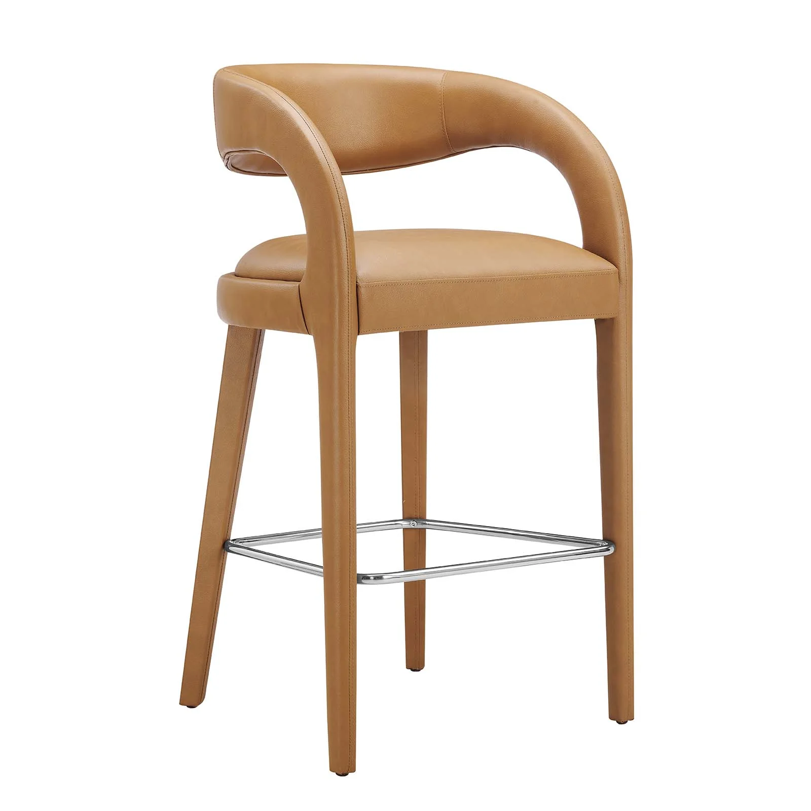 Pinnacle Vegan Leather Bar Stool Set of Two By Modway - EEI-6567 - Image 16
