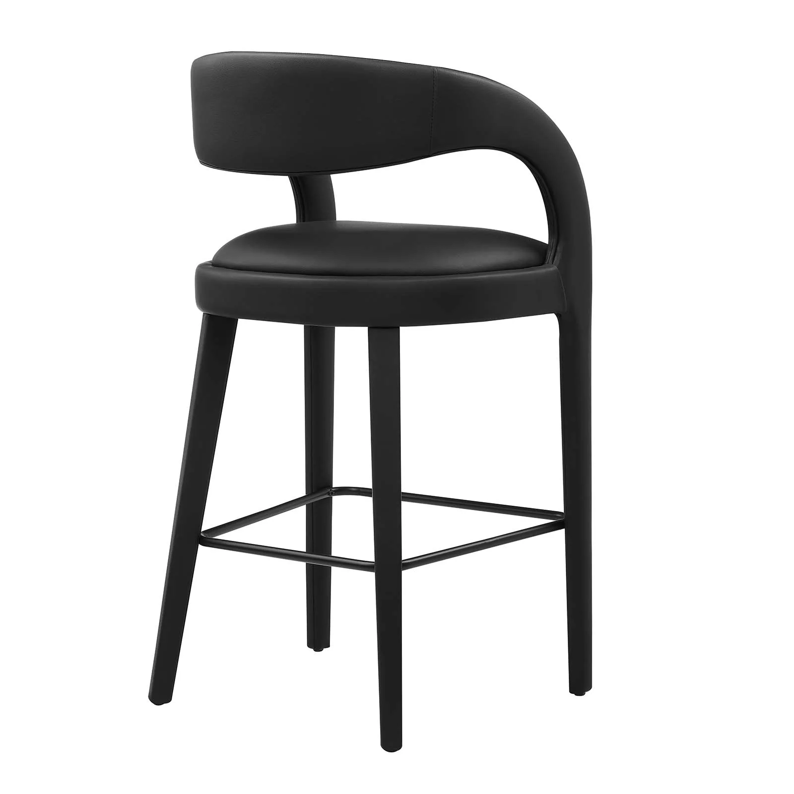 Pinnacle Vegan Leather Bar Stool Set of Two By Modway - EEI-6567 - Image 4