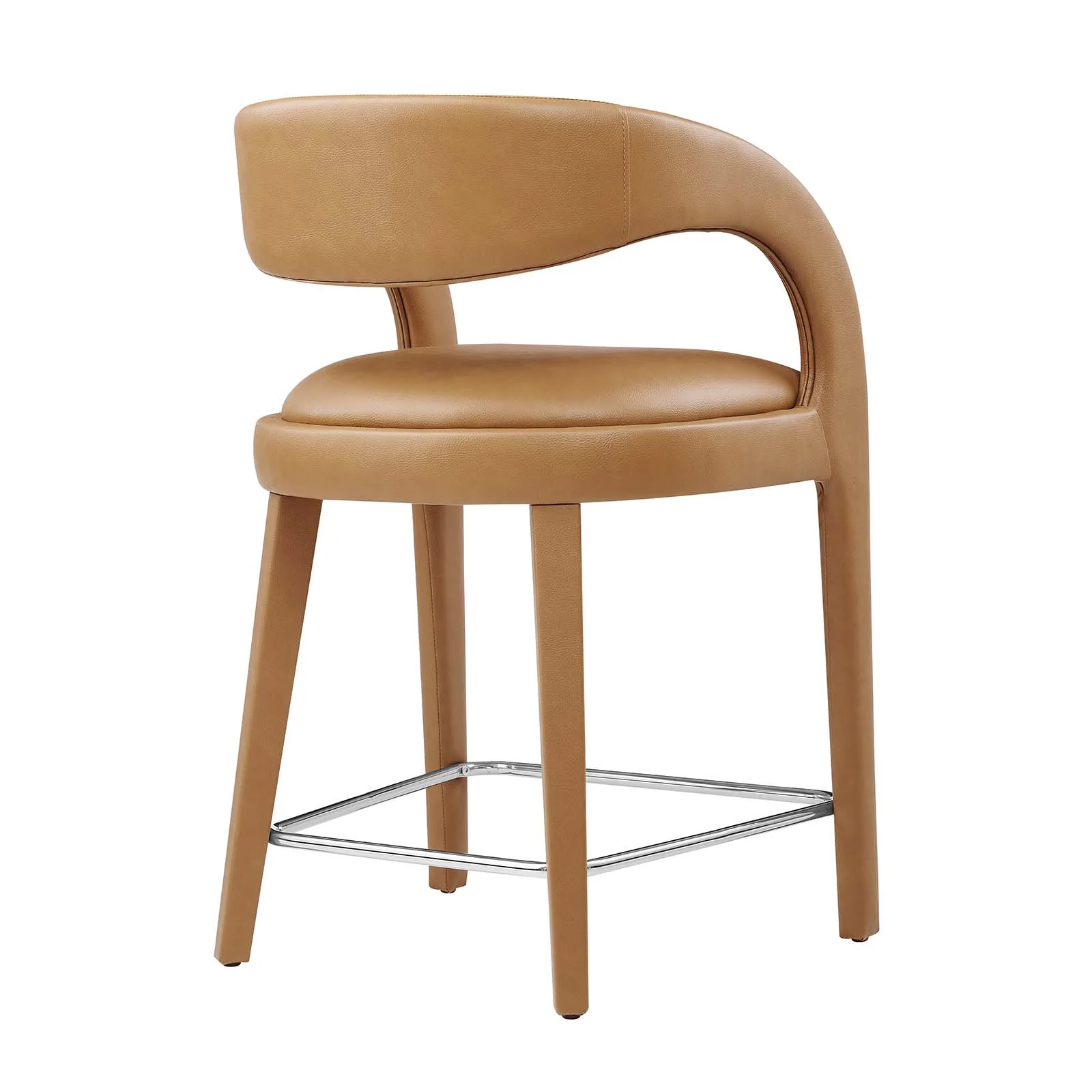 Pinnacle Vegan Leather Counter Stool Set of Two By Modway - EEI-6564 - Image 13