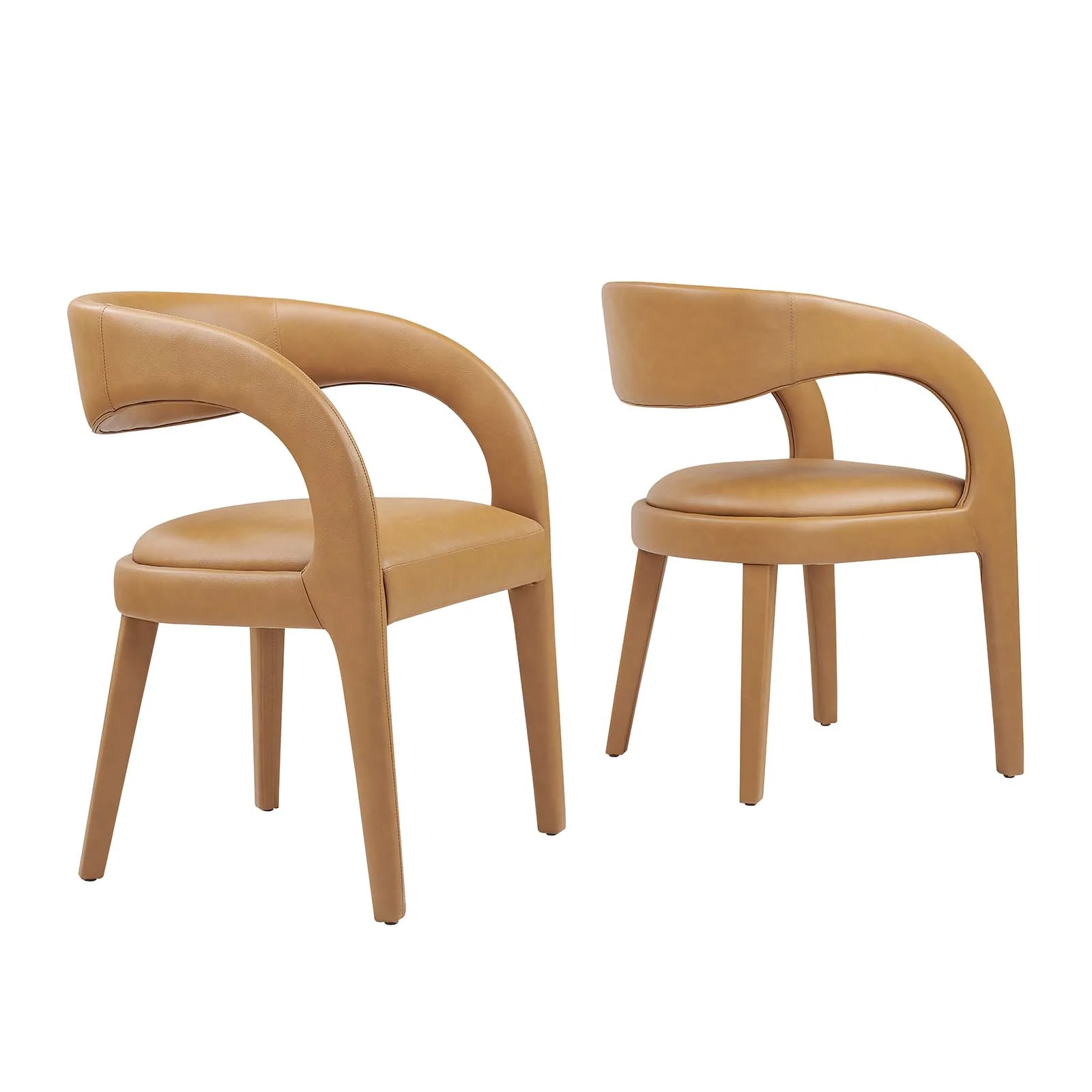 Pinnacle Vegan Leather Dining Chair Set of Two By Modway - EEI-6561 - Image 10